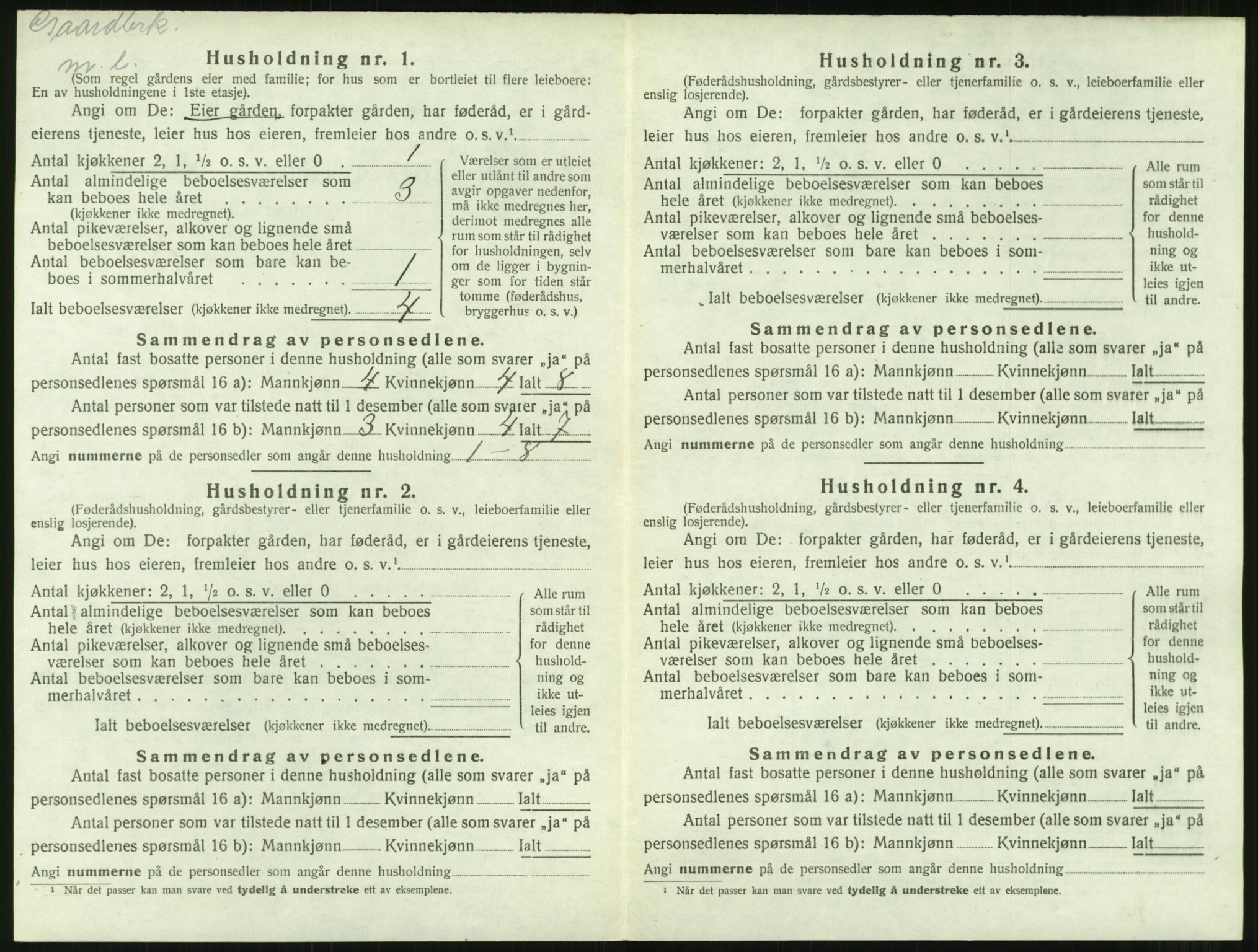 SAT, 1920 census for Tingvoll, 1920, p. 691