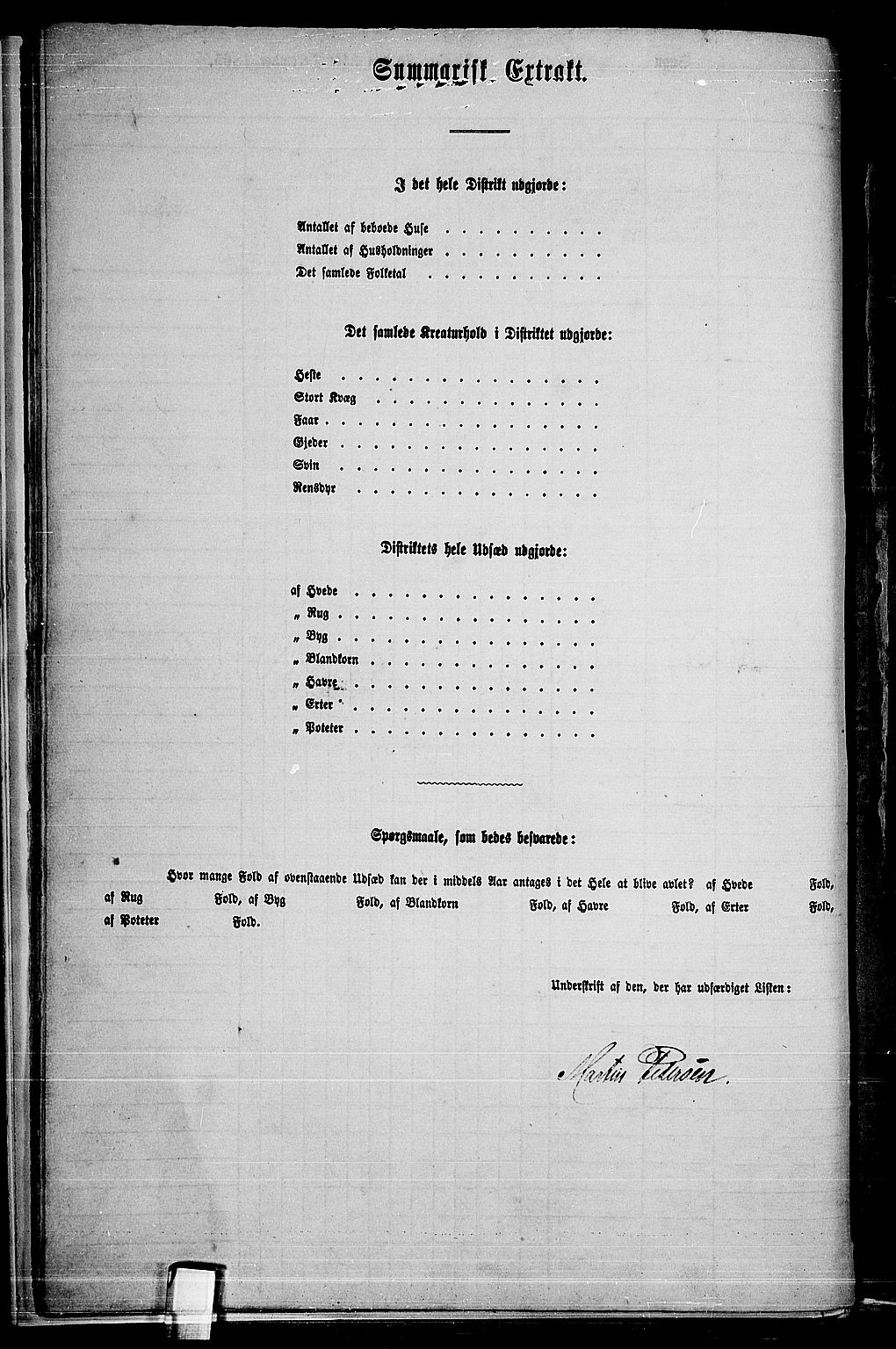 RA, 1865 census for Nes, 1865, p. 213