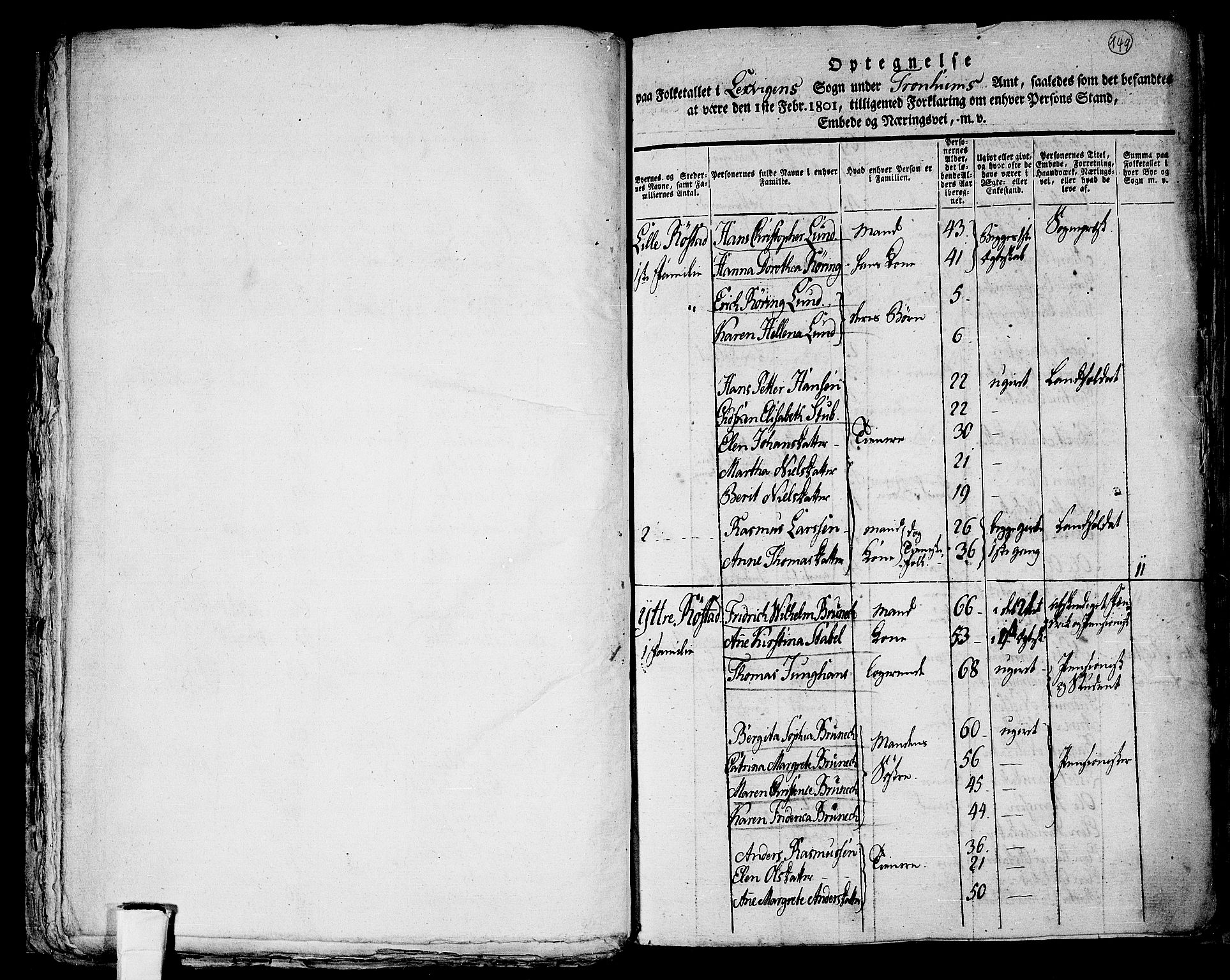 RA, 1801 census for 1718P Leksvik, 1801, p. 148b-149a