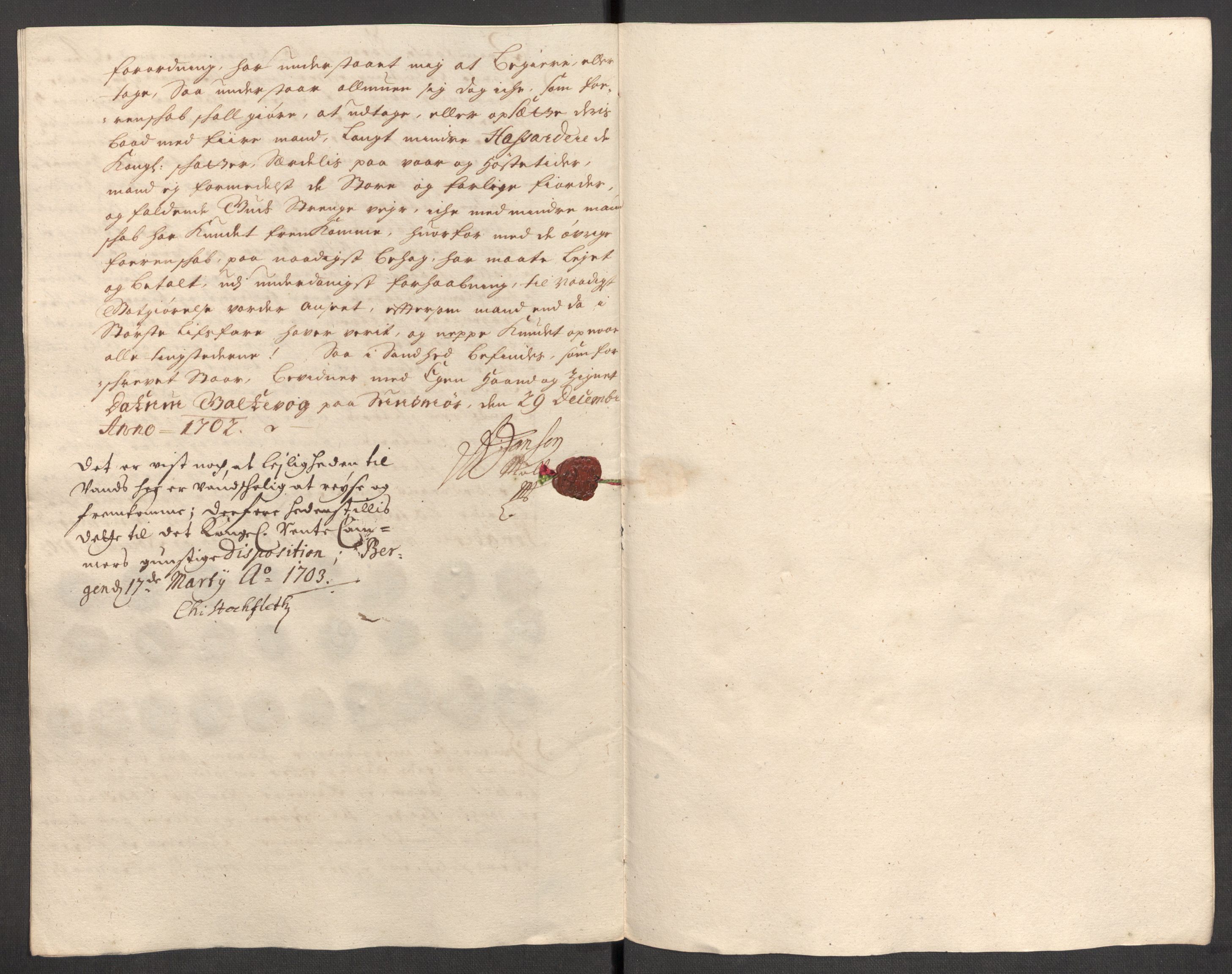 Rentekammeret inntil 1814, Reviderte regnskaper, Fogderegnskap, AV/RA-EA-4092/R54/L3559: Fogderegnskap Sunnmøre, 1702-1703, p. 171