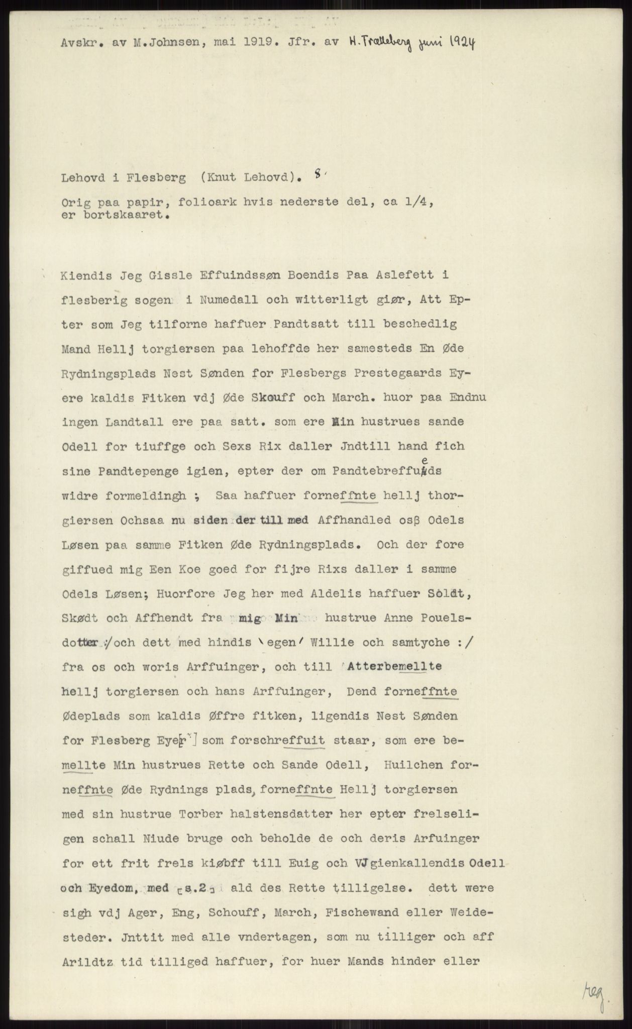 Samlinger til kildeutgivelse, Diplomavskriftsamlingen, AV/RA-EA-4053/H/Ha, p. 1169