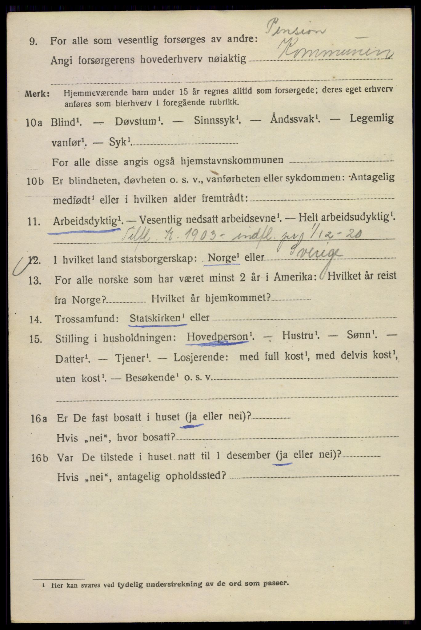 SAO, 1920 census for Kristiania, 1920, p. 604858