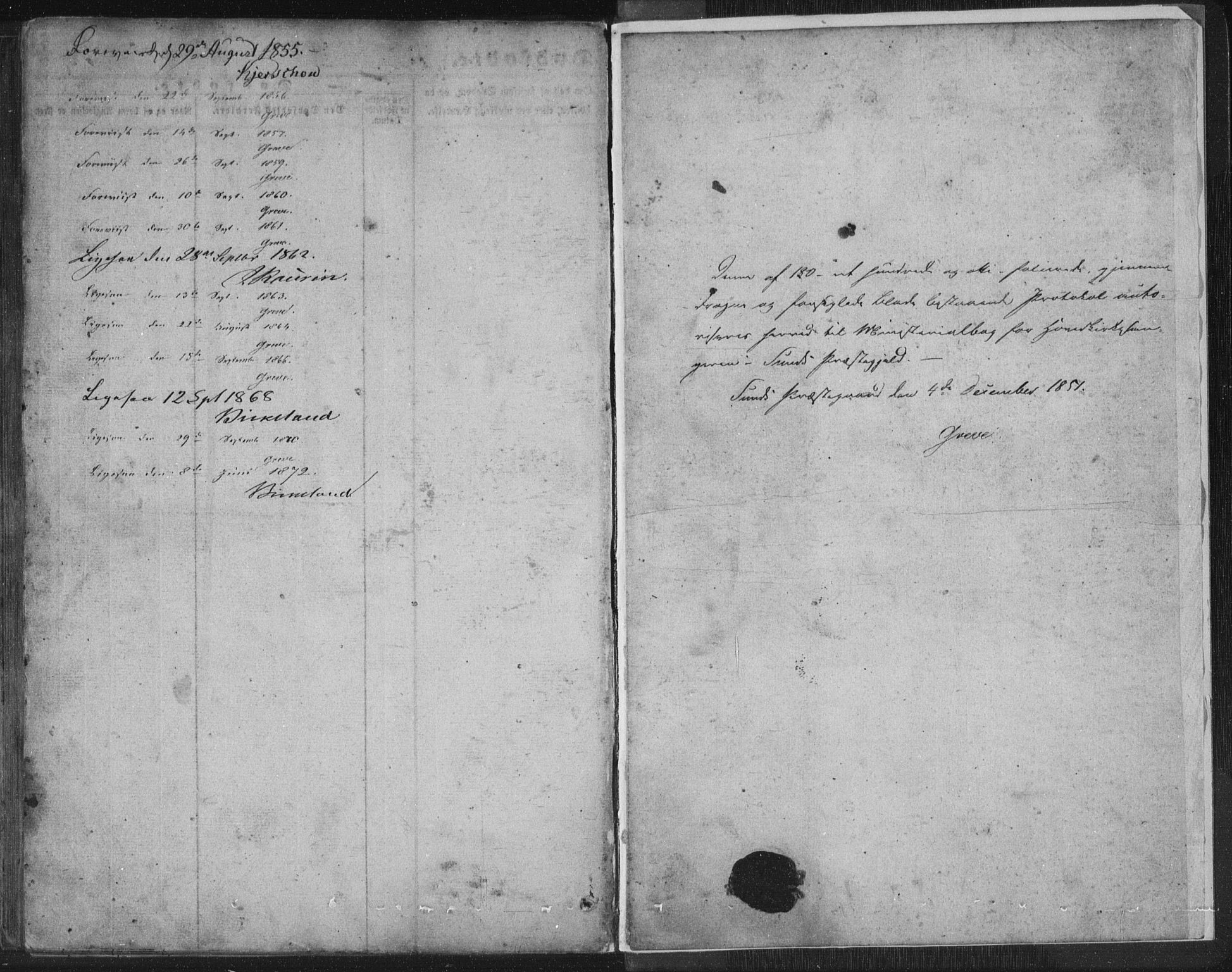 Sund sokneprestembete, SAB/A-99930: Parish register (copy) no. B 1, 1852-1873