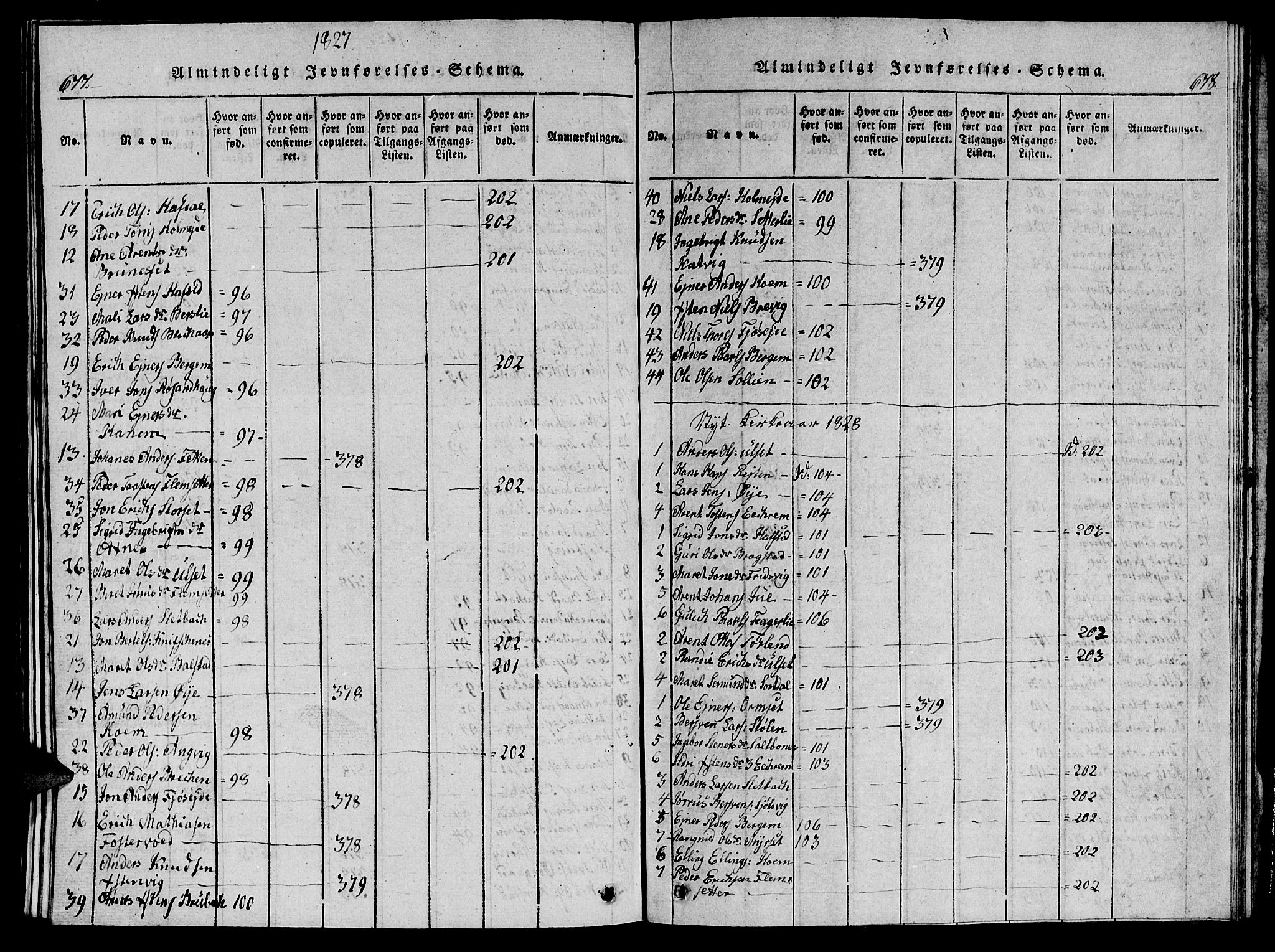 Ministerialprotokoller, klokkerbøker og fødselsregistre - Møre og Romsdal, AV/SAT-A-1454/586/L0990: Parish register (copy) no. 586C01, 1819-1837, p. 677-678