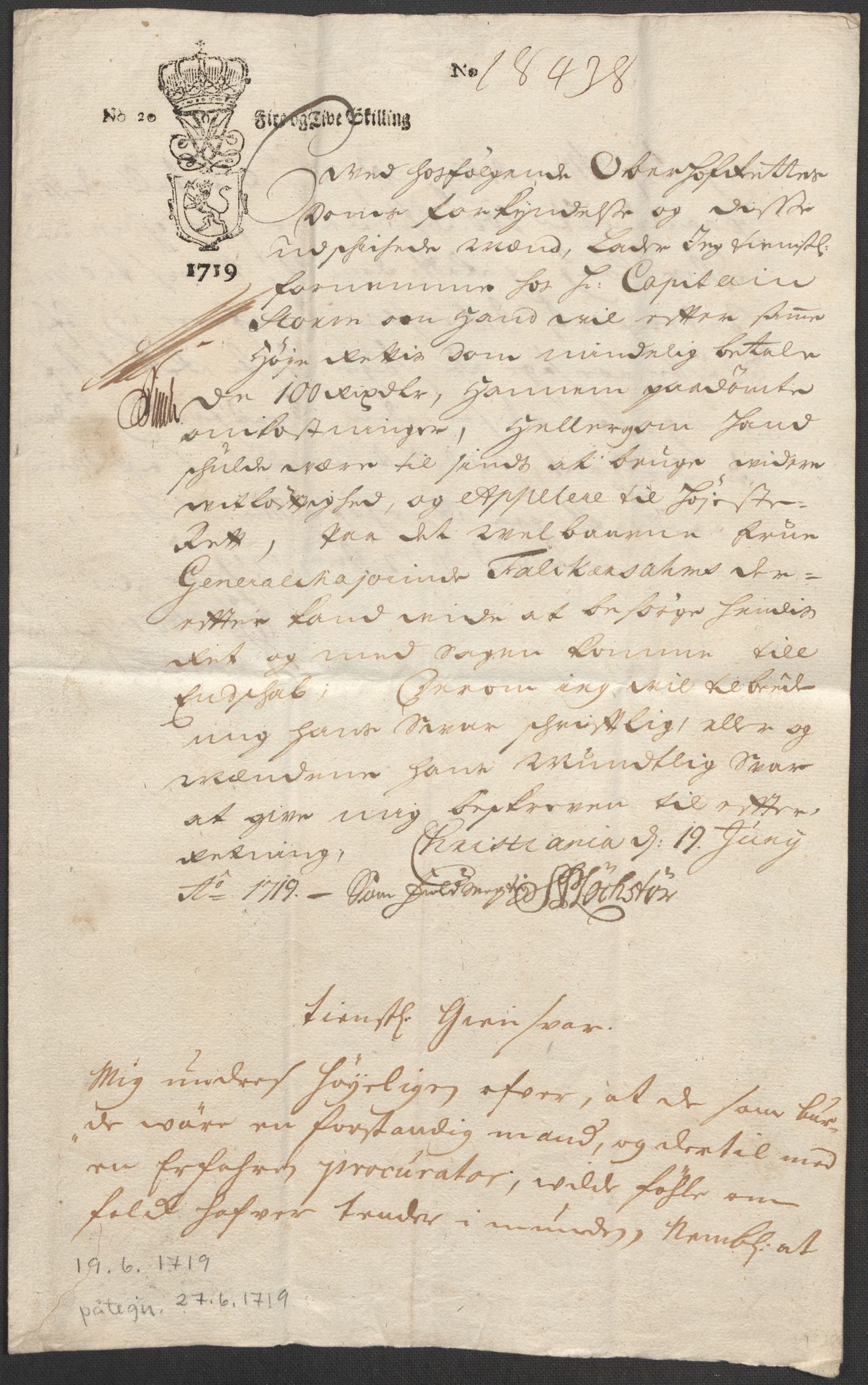 Riksarkivets diplomsamling, AV/RA-EA-5965/F12/L0005: Pk. 7 (II), 1613-1721, p. 224