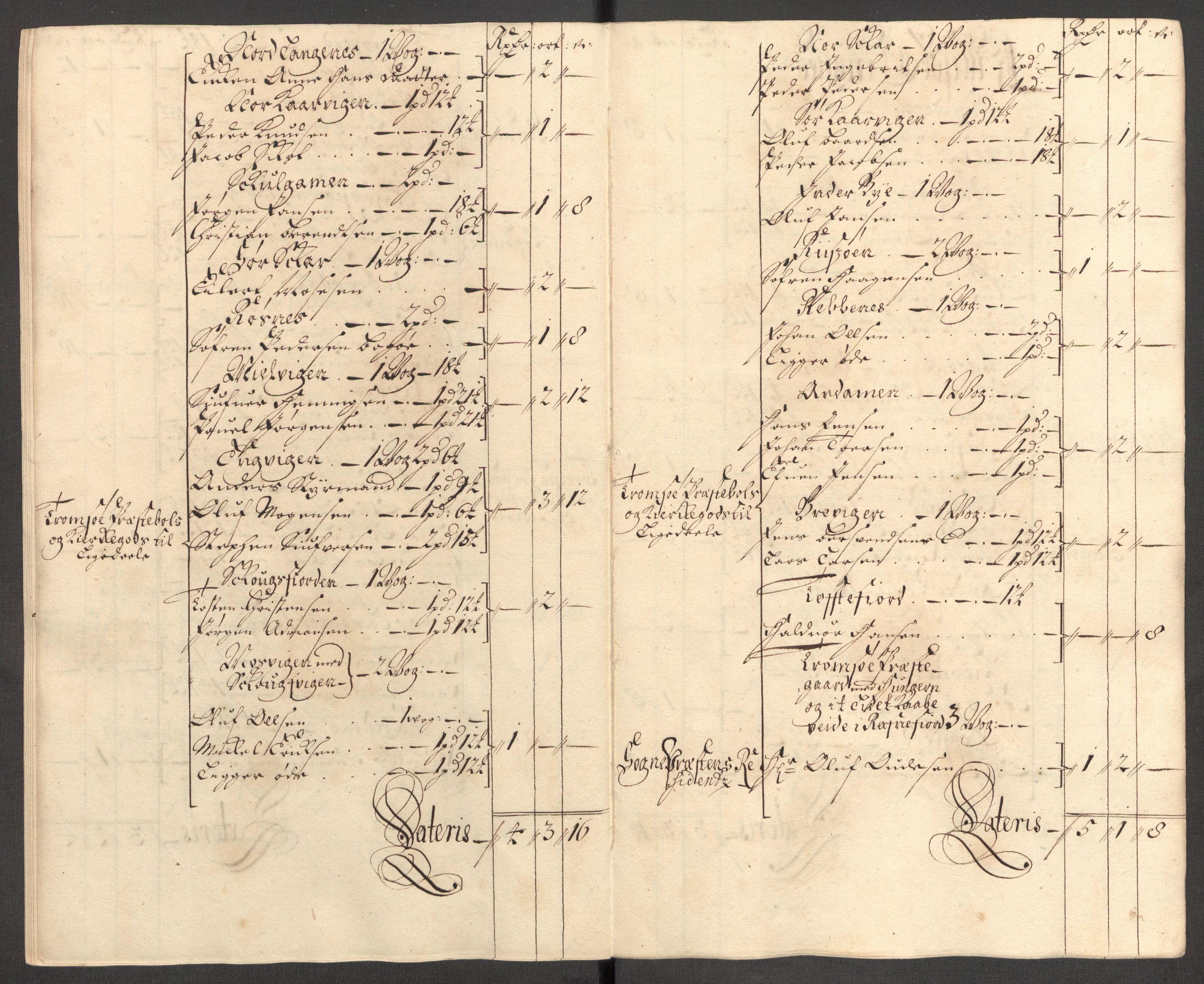 Rentekammeret inntil 1814, Reviderte regnskaper, Fogderegnskap, AV/RA-EA-4092/R68/L4754: Fogderegnskap Senja og Troms, 1697-1699, p. 312