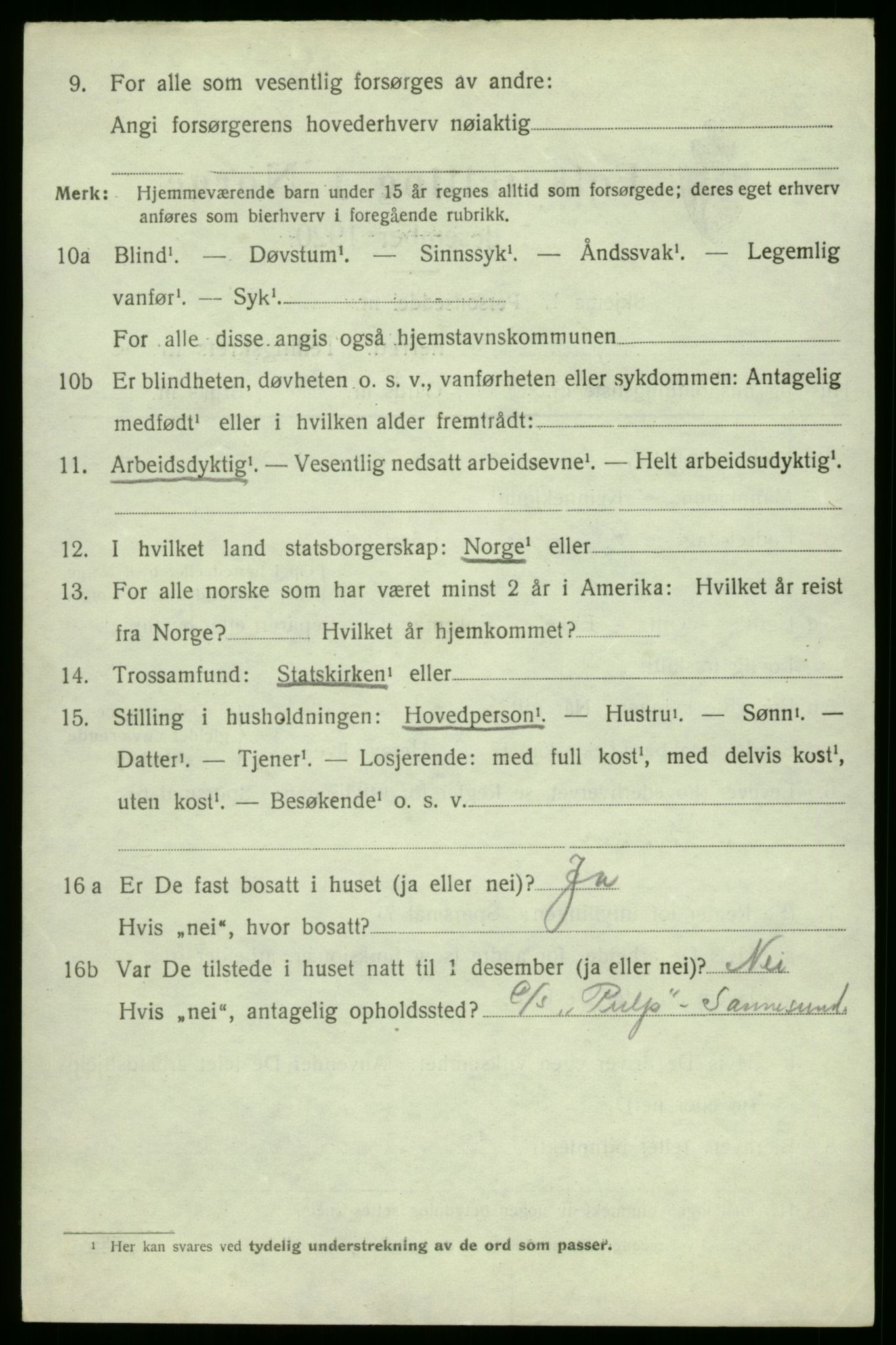 SAO, 1920 census for Hvaler, 1920, p. 3275