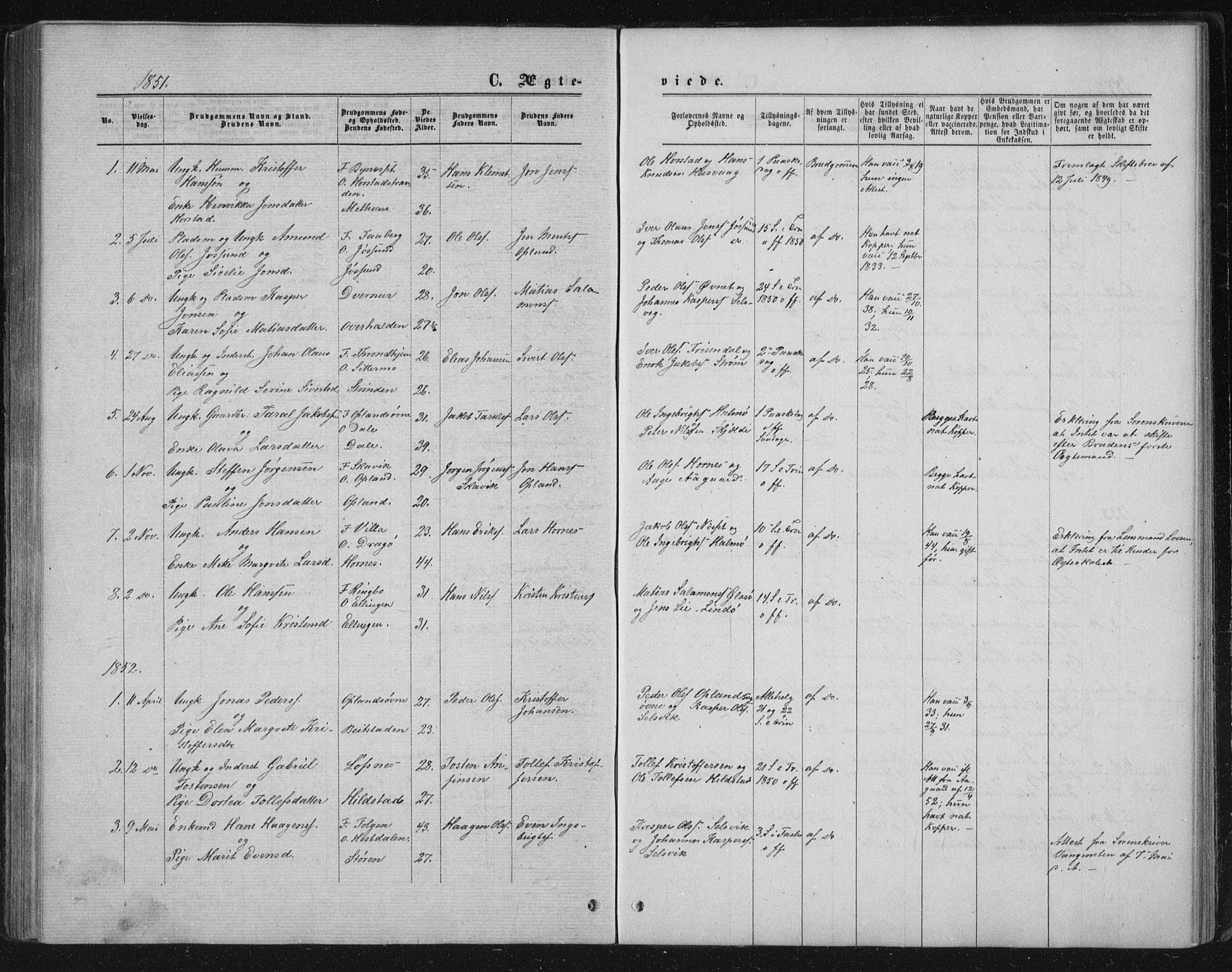 Ministerialprotokoller, klokkerbøker og fødselsregistre - Nord-Trøndelag, AV/SAT-A-1458/771/L0595: Parish register (official) no. 771A02, 1840-1869