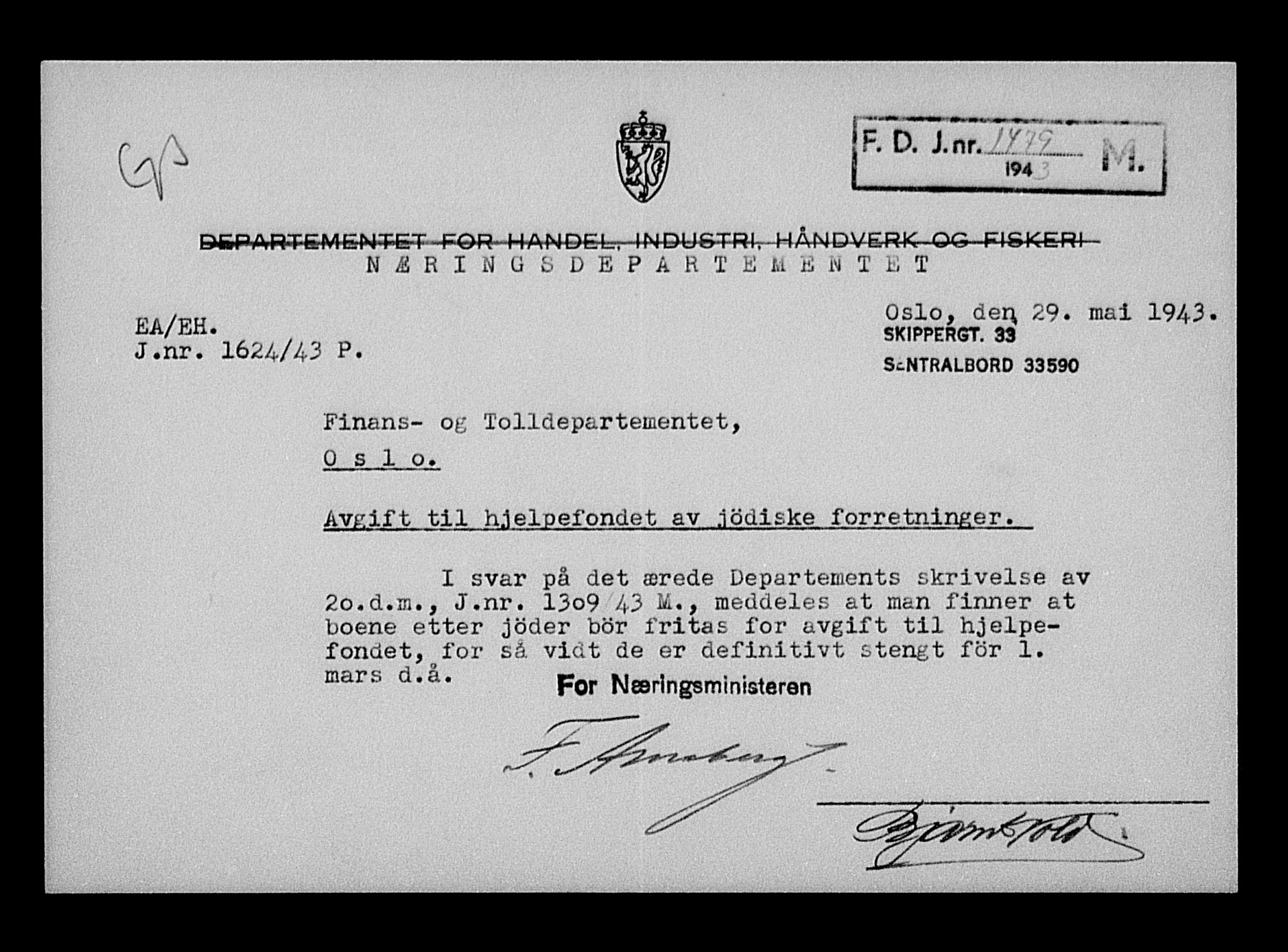 Justisdepartementet, Tilbakeføringskontoret for inndratte formuer, AV/RA-S-1564/H/Hc/Hcd/L1008: --, 1945-1947, p. 615