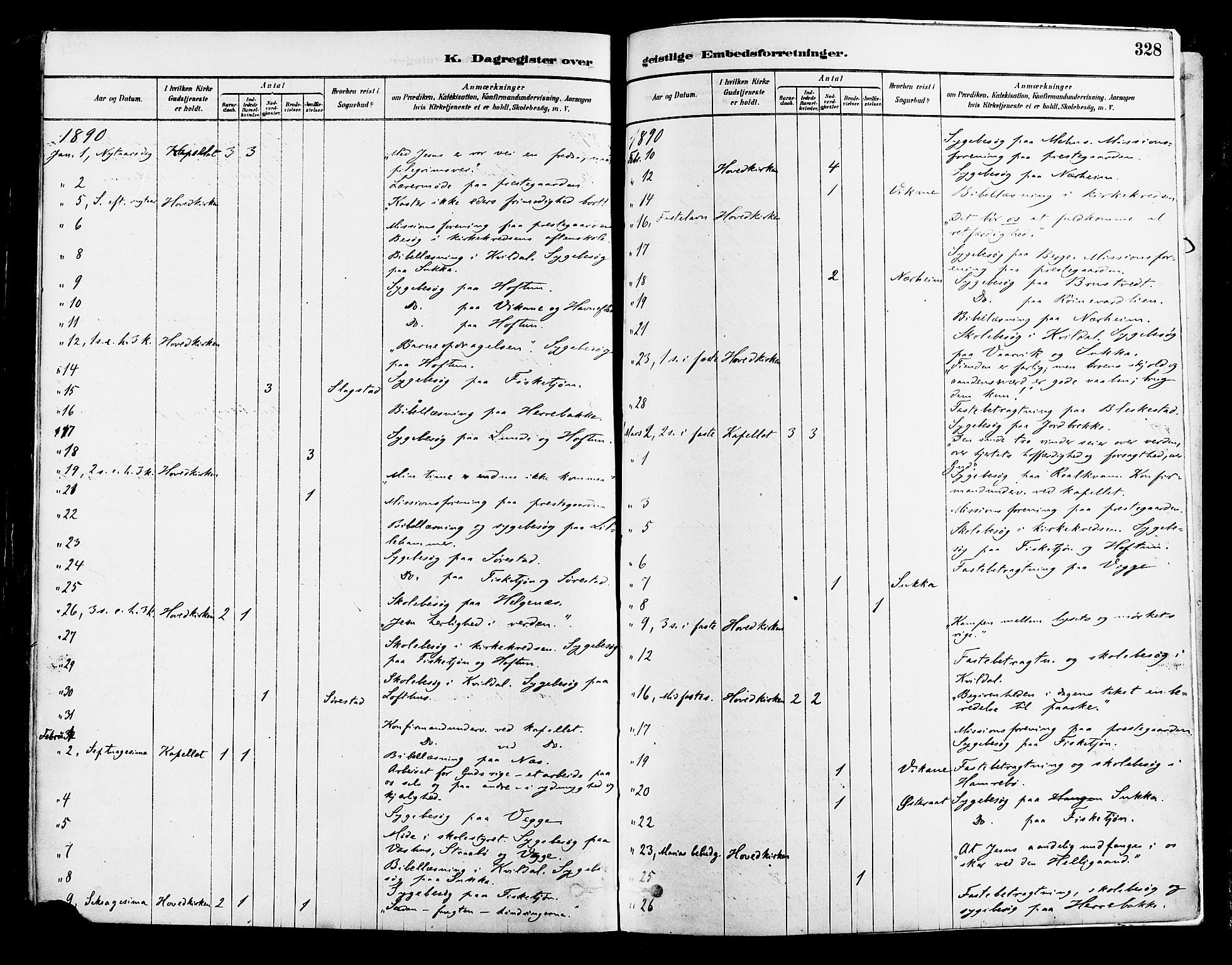 Suldal sokneprestkontor, AV/SAST-A-101845/01/IV/L0011: Parish register (official) no. A 11, 1878-1900, p. 328