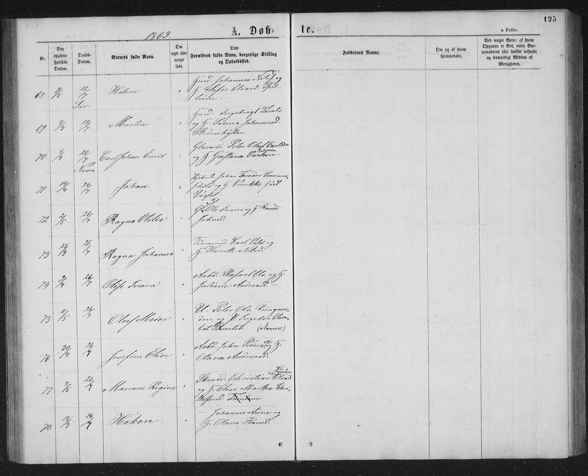 Ministerialprotokoller, klokkerbøker og fødselsregistre - Nord-Trøndelag, AV/SAT-A-1458/768/L0566: Parish register (official) no. 768A01, 1836-1865, p. 125