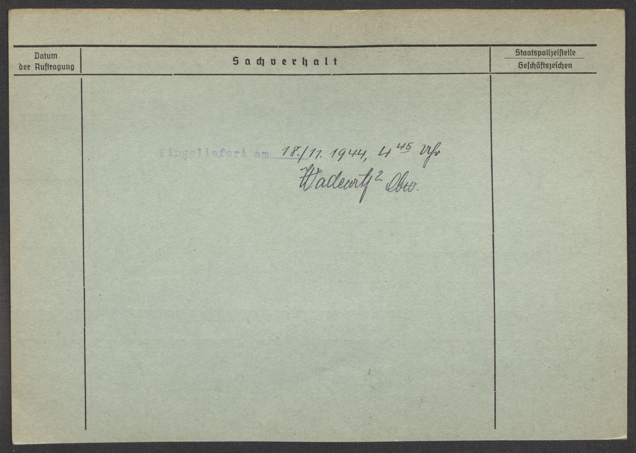 Befehlshaber der Sicherheitspolizei und des SD, AV/RA-RAFA-5969/E/Ea/Eaa/L0004: Register over norske fanger i Møllergata 19: Hal-Hæ, 1940-1945, p. 1466