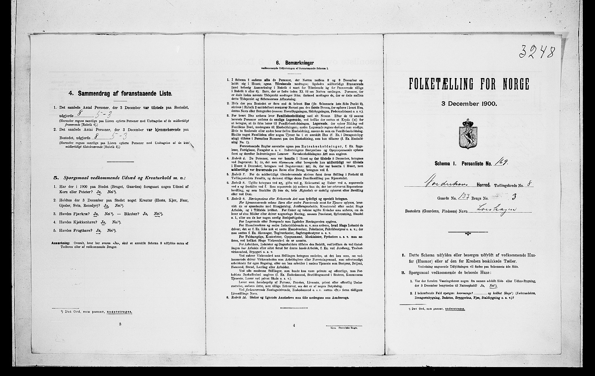 RA, 1900 census for Norderhov, 1900, p. 1936