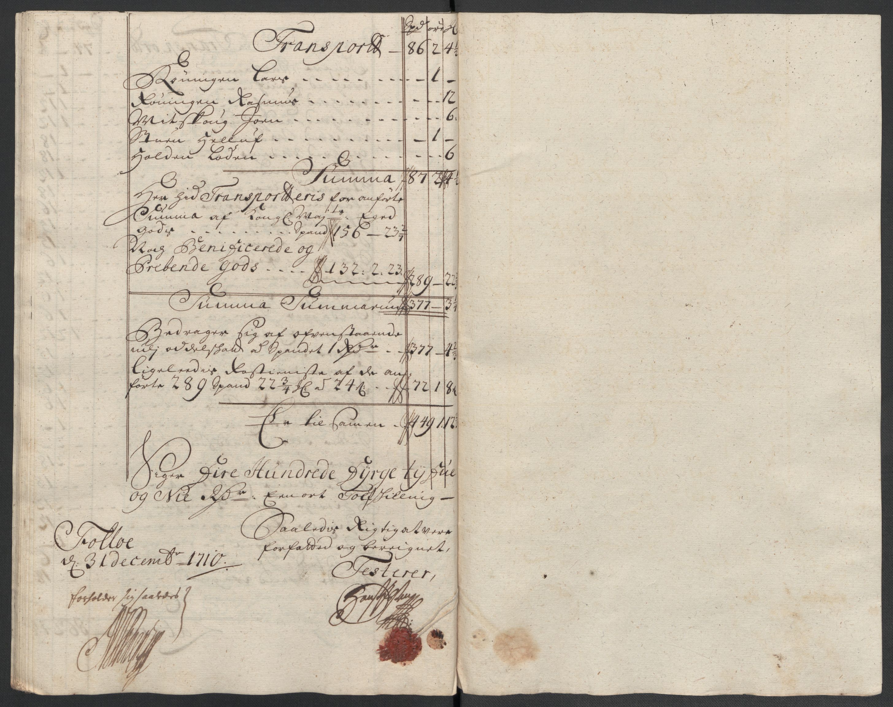 Rentekammeret inntil 1814, Reviderte regnskaper, Fogderegnskap, RA/EA-4092/R60/L3960: Fogderegnskap Orkdal og Gauldal, 1710, p. 366