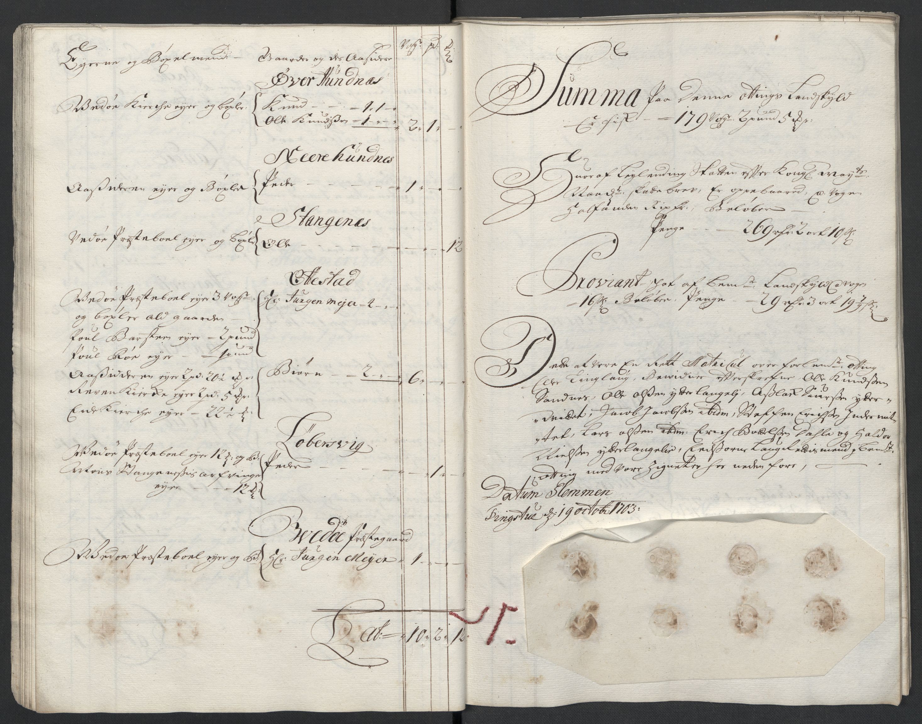 Rentekammeret inntil 1814, Reviderte regnskaper, Fogderegnskap, RA/EA-4092/R55/L3656: Fogderegnskap Romsdal, 1703-1705, p. 38