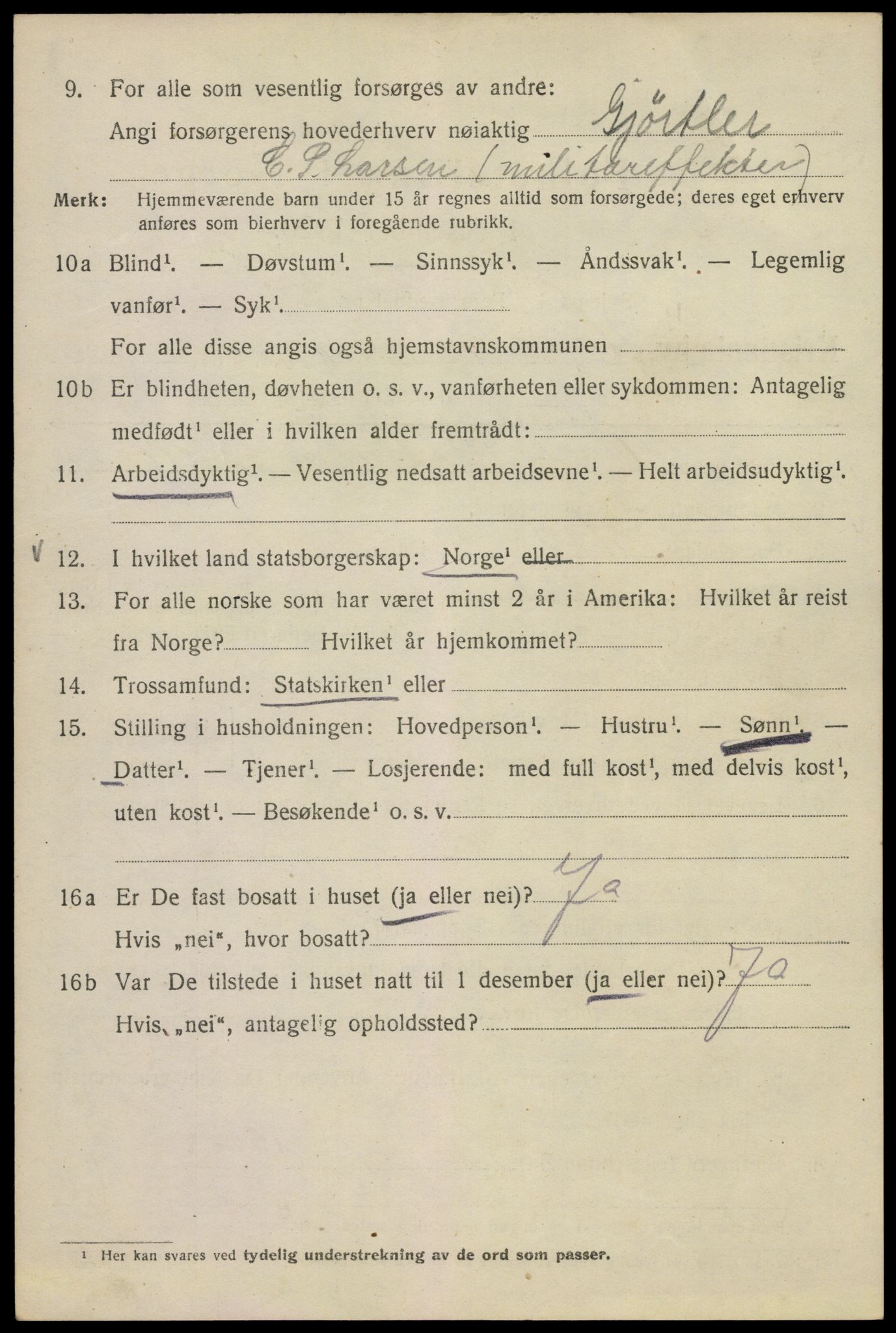 SAO, 1920 census for Kristiania, 1920, p. 294022