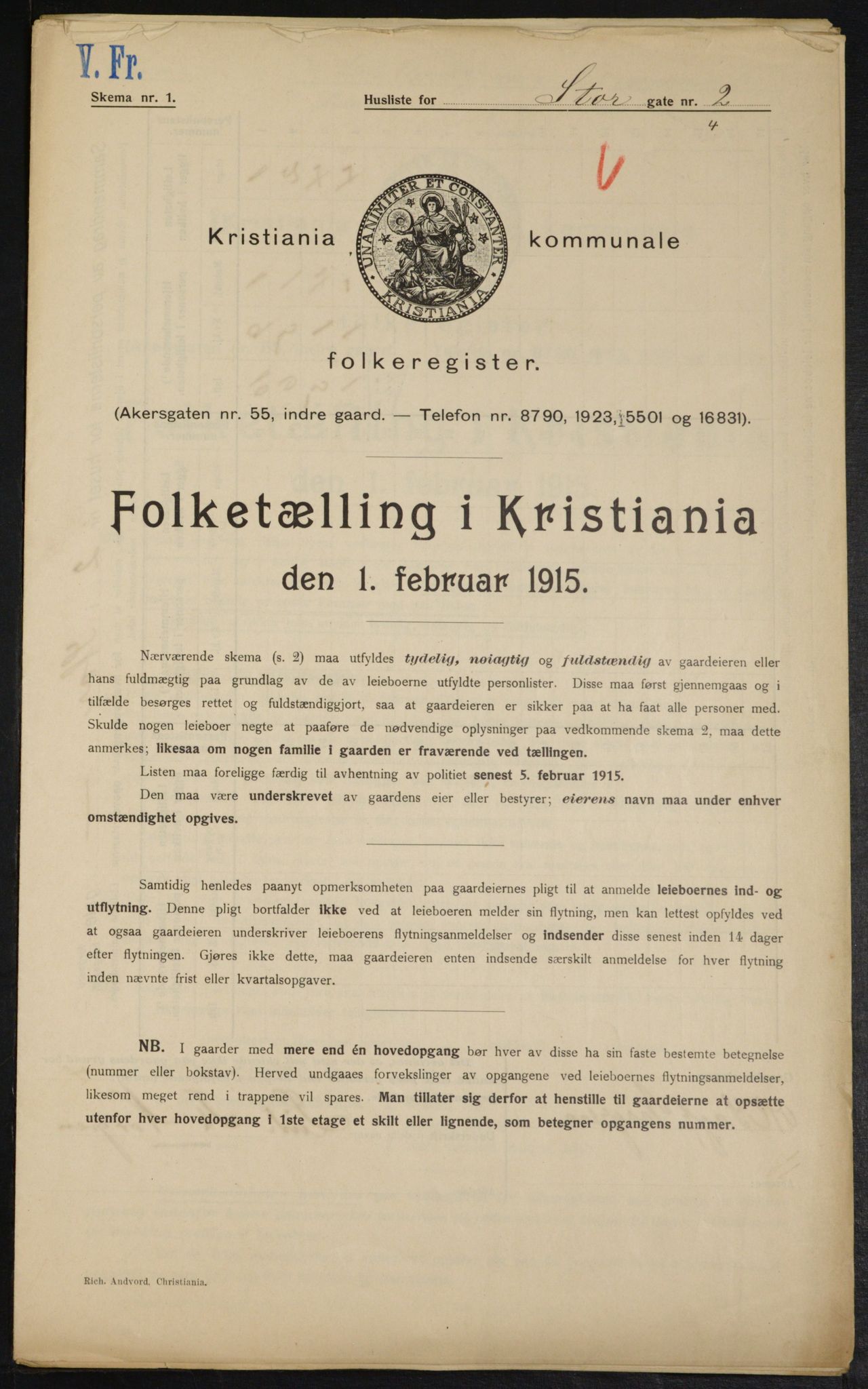 OBA, Municipal Census 1915 for Kristiania, 1915, p. 103020