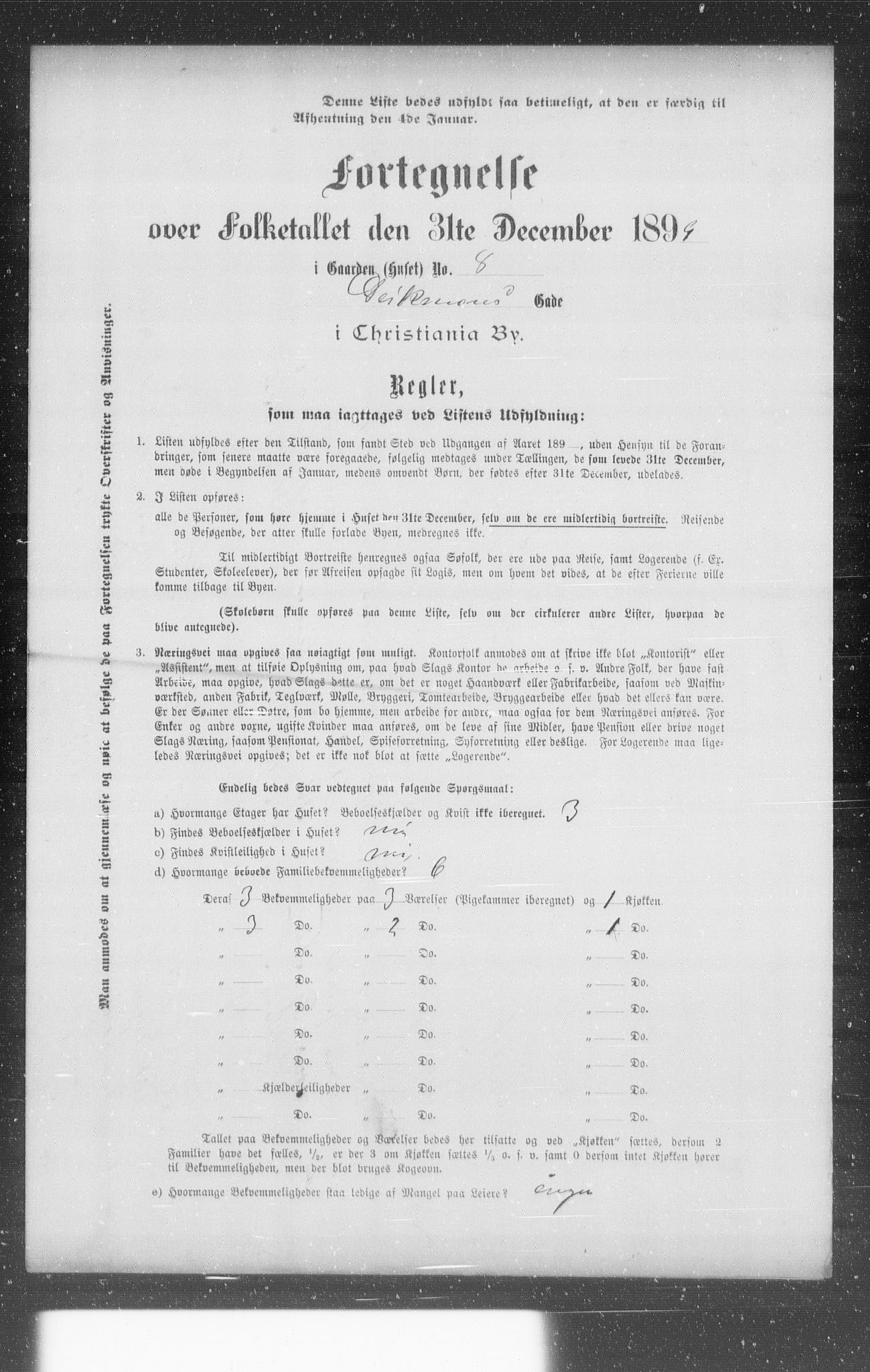 OBA, Municipal Census 1899 for Kristiania, 1899, p. 1774