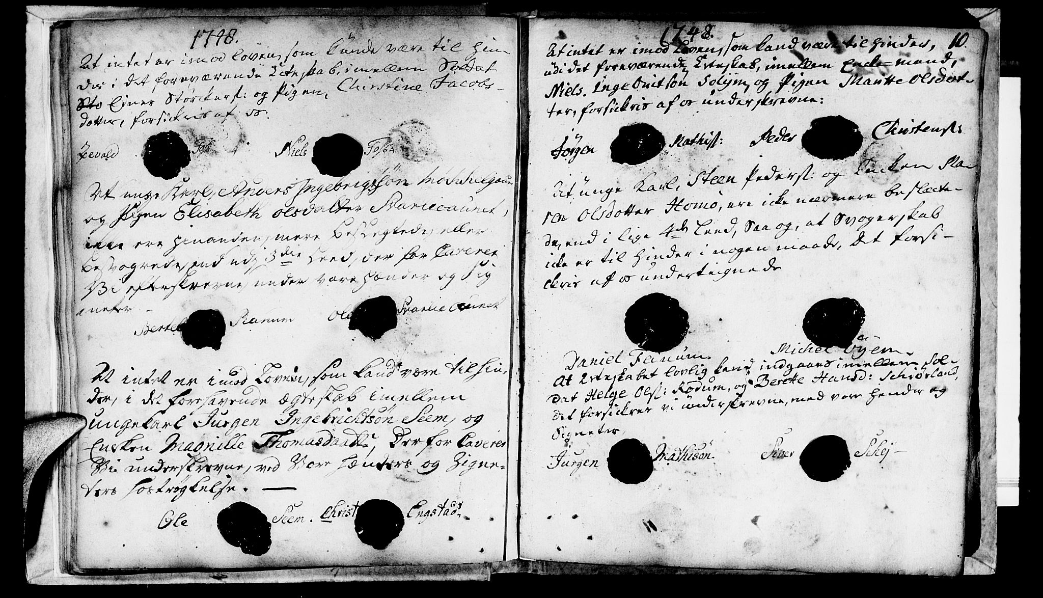 Ministerialprotokoller, klokkerbøker og fødselsregistre - Nord-Trøndelag, SAT/A-1458/764/L0541: Parish register (official) no. 764A01, 1745-1758, p. 10
