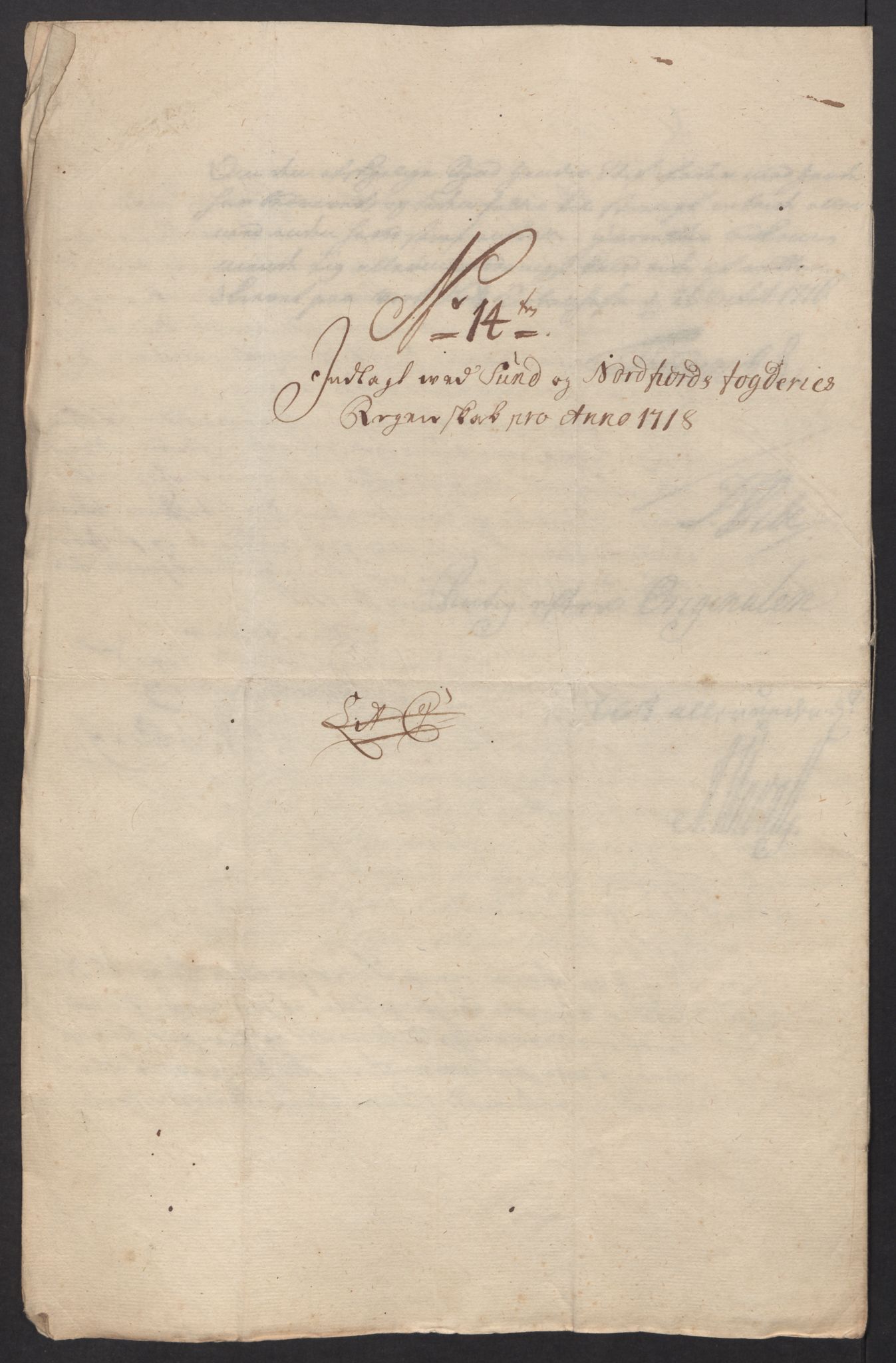 Rentekammeret inntil 1814, Reviderte regnskaper, Fogderegnskap, RA/EA-4092/R53/L3441: Fogderegnskap Sunn- og Nordfjord, 1717-1718, p. 352