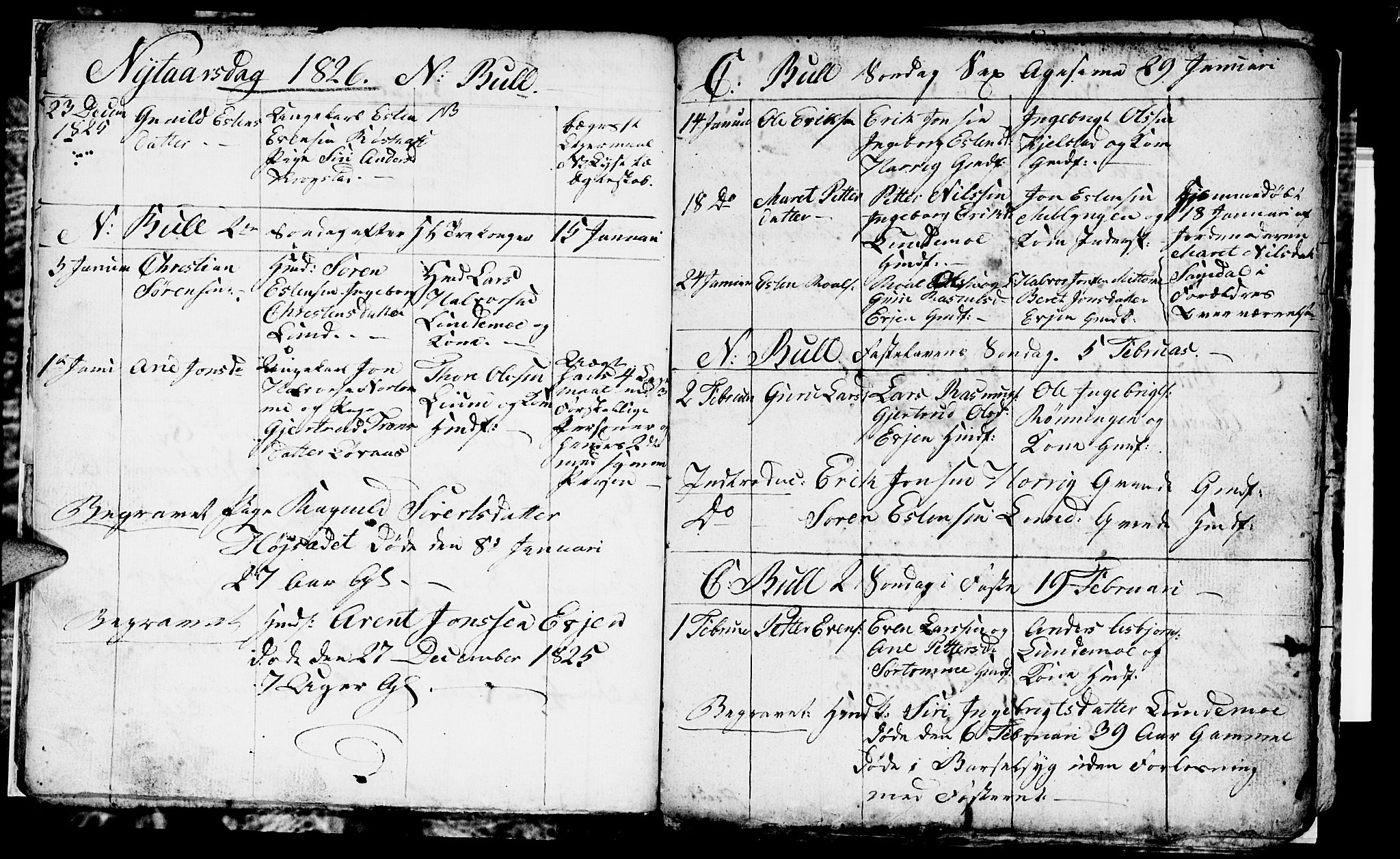 Ministerialprotokoller, klokkerbøker og fødselsregistre - Sør-Trøndelag, AV/SAT-A-1456/692/L1109: Parish register (copy) no. 692C04, 1825-1827