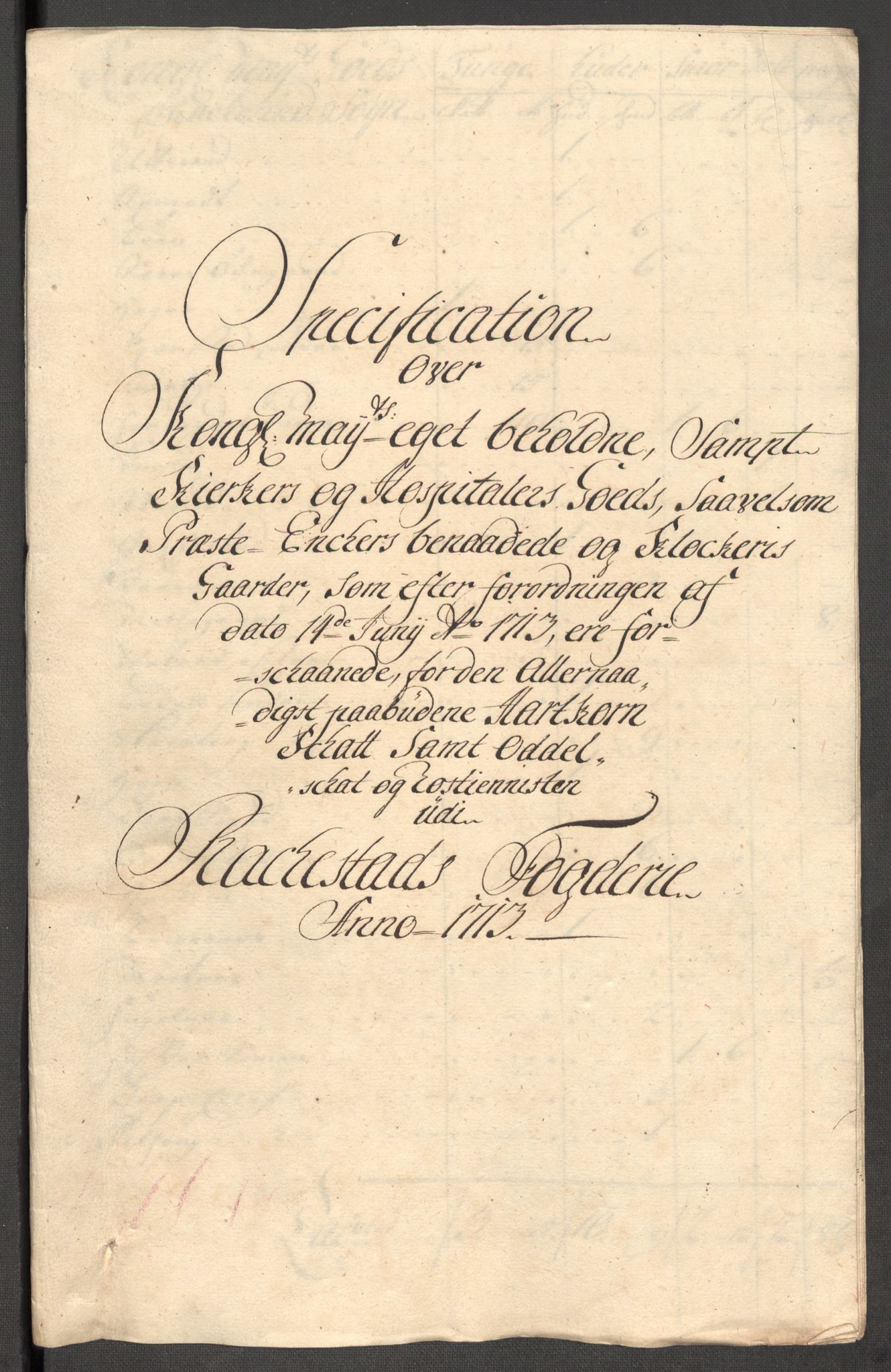 Rentekammeret inntil 1814, Reviderte regnskaper, Fogderegnskap, RA/EA-4092/R07/L0307: Fogderegnskap Rakkestad, Heggen og Frøland, 1713, p. 147