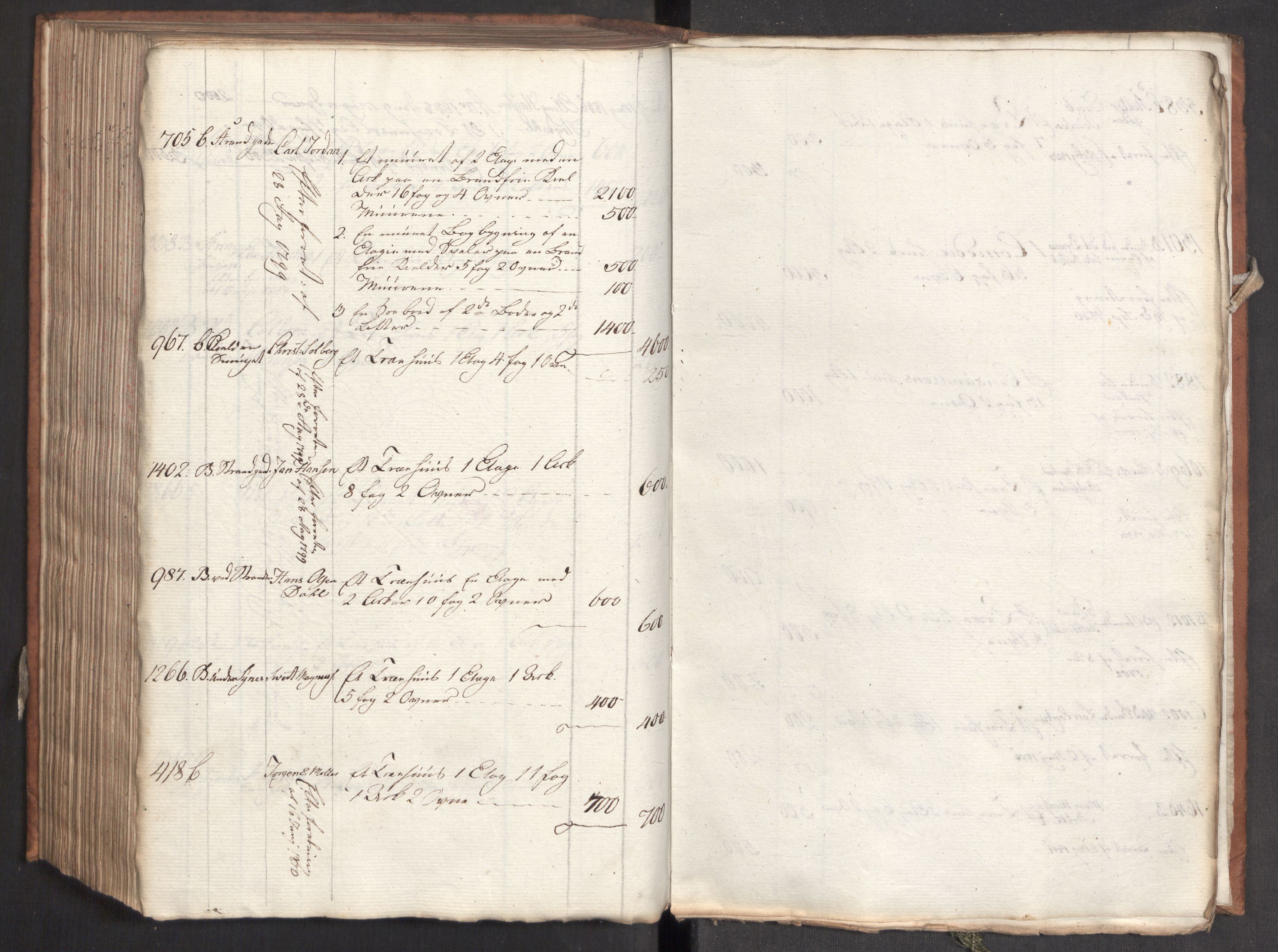 Kommersekollegiet, Brannforsikringskontoret 1767-1814, RA/EA-5458/F/Fa/L0006/0001: Bergen / Branntakstprotokoll, 1797