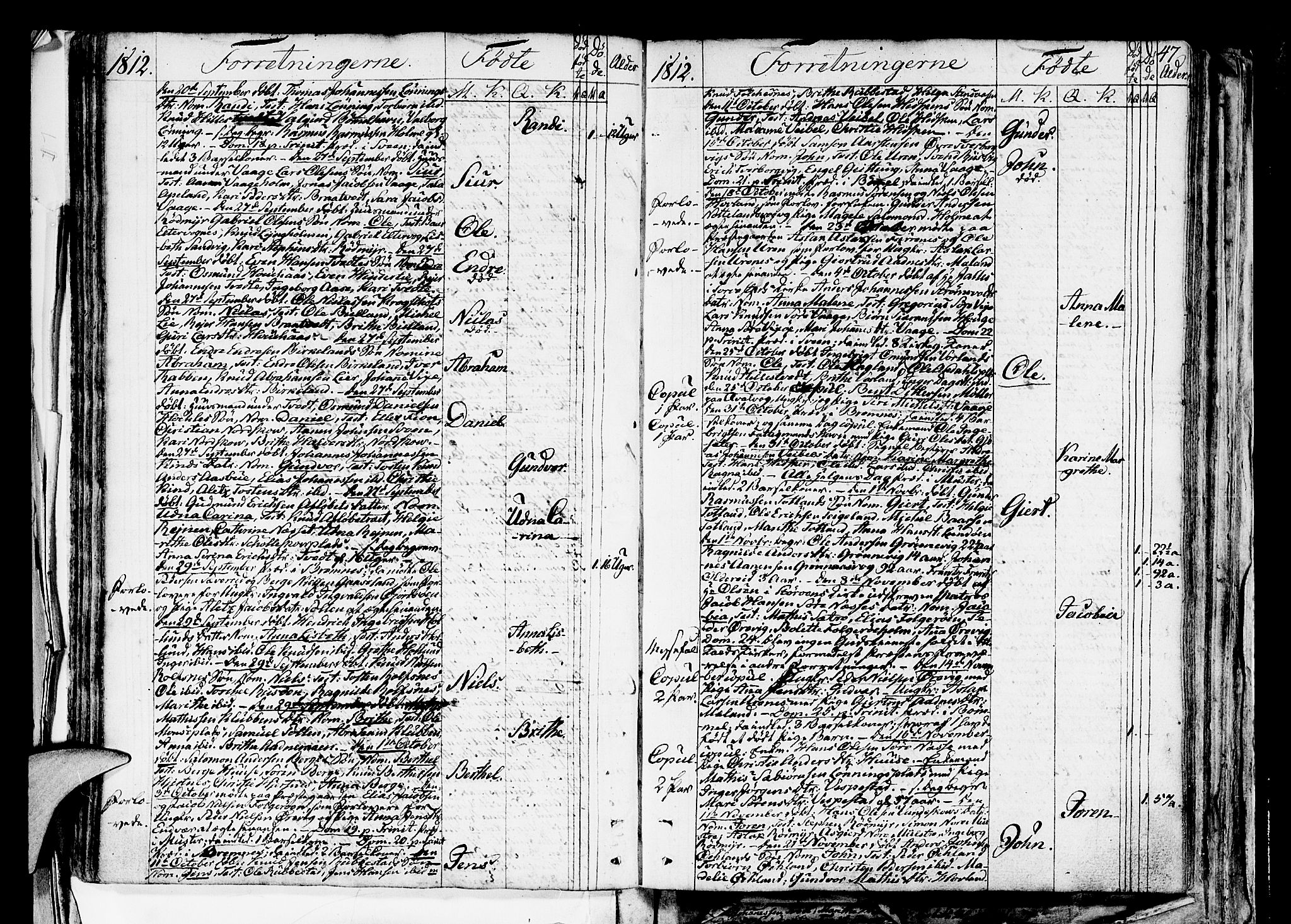 Finnås sokneprestembete, SAB/A-99925/H/Ha/Haa/Haaa/L0004: Parish register (official) no. A 4, 1804-1830, p. 47