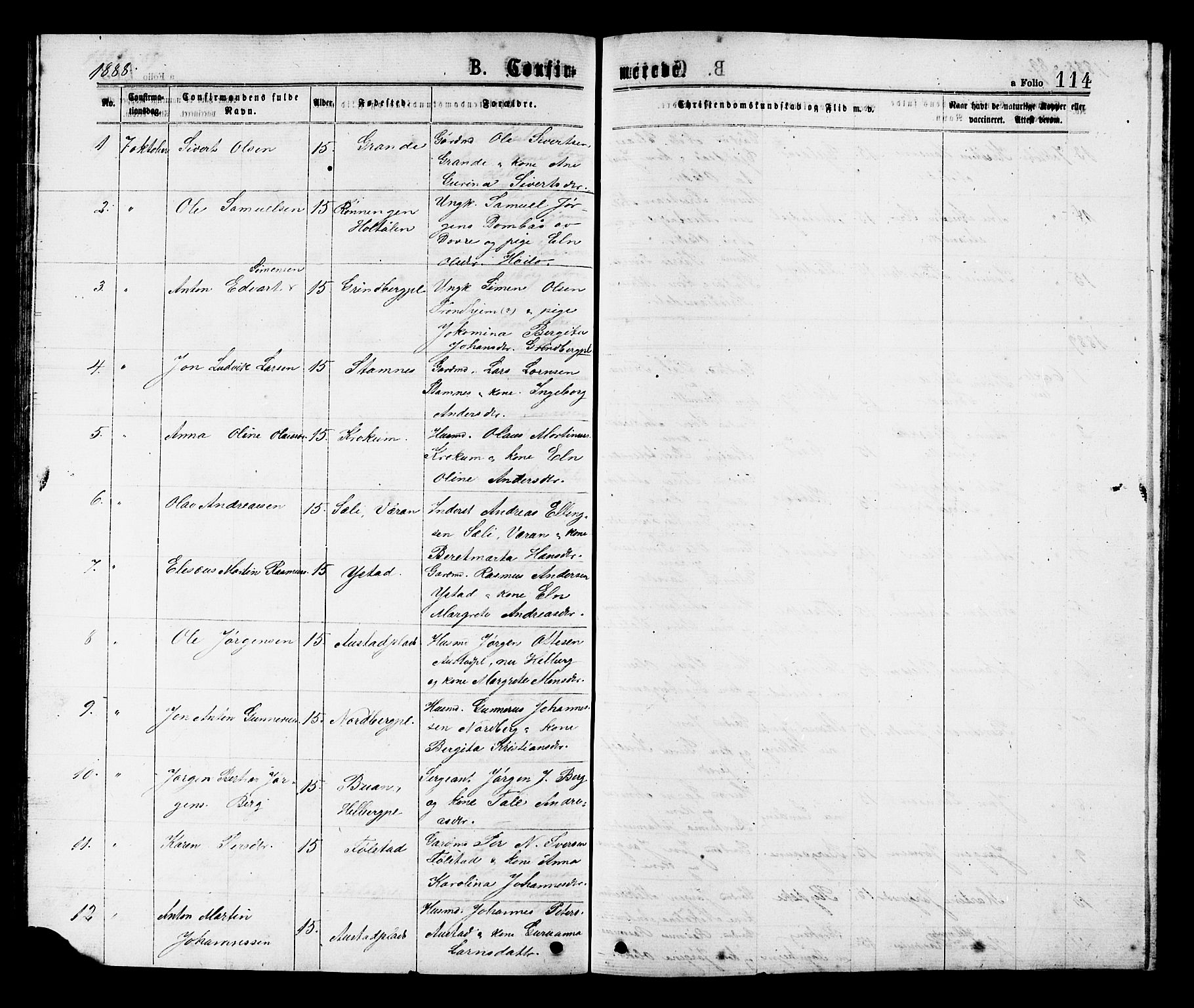 Ministerialprotokoller, klokkerbøker og fødselsregistre - Nord-Trøndelag, SAT/A-1458/731/L0311: Parish register (copy) no. 731C02, 1875-1911, p. 114
