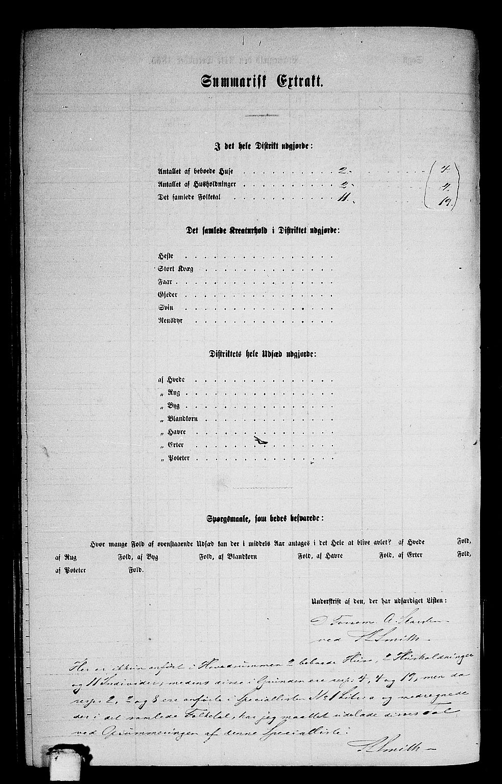 RA, 1865 census for Ytre Holmedal, 1865, p. 115