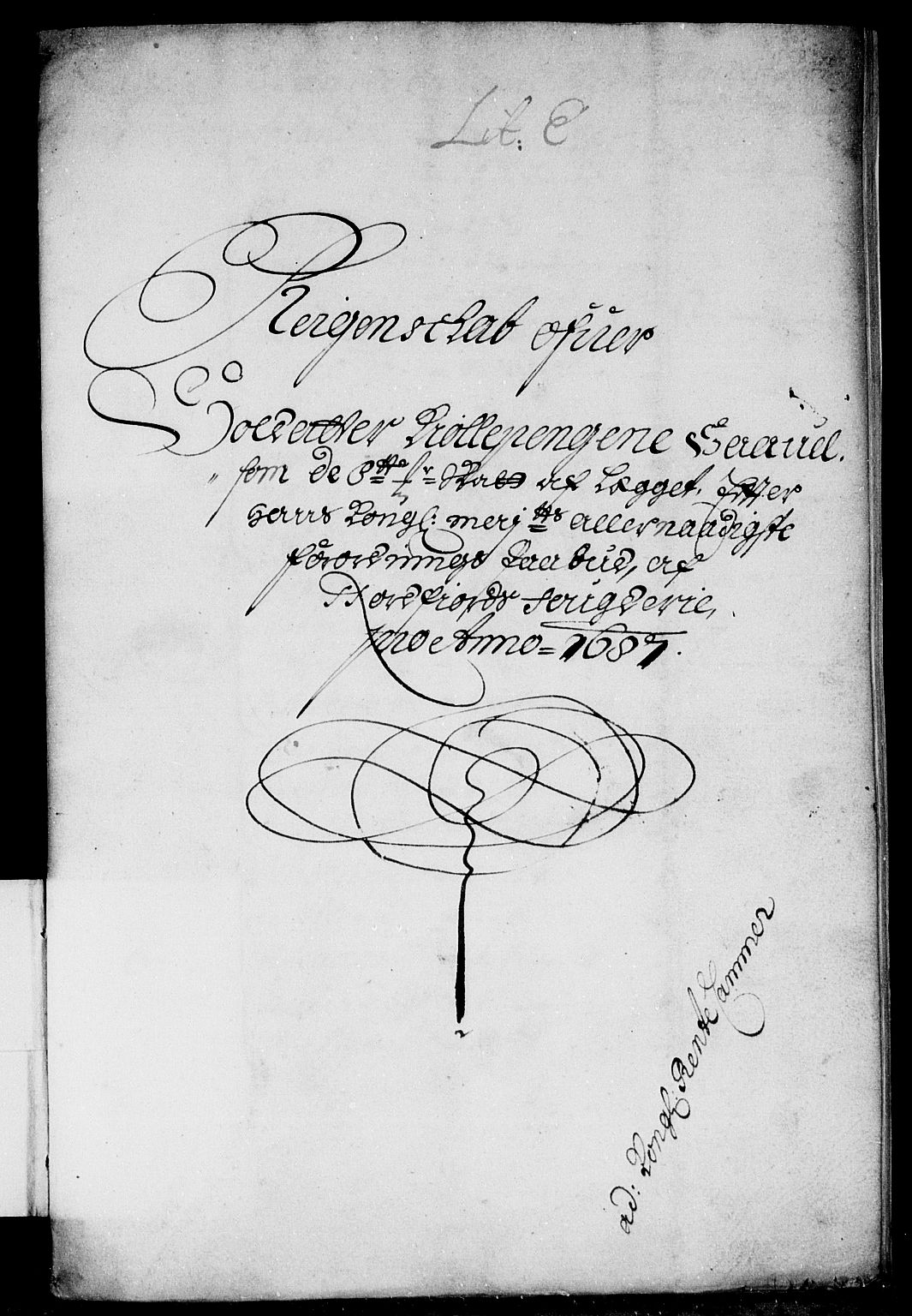 Rentekammeret inntil 1814, Reviderte regnskaper, Stiftamtstueregnskaper, Bergen stiftamt, AV/RA-EA-6043/R/Rc/L0084: Bergen stiftamt, 1687