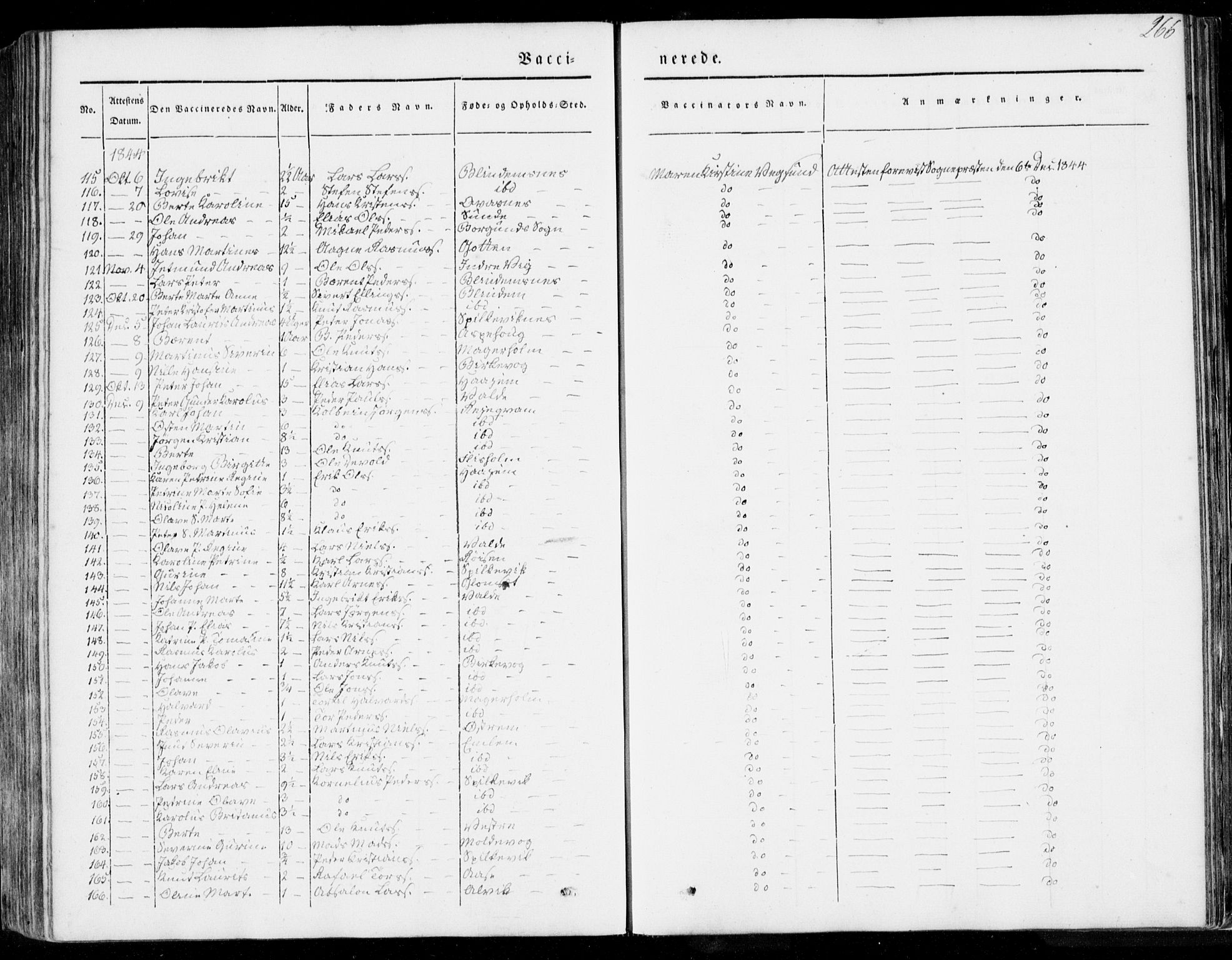 Ministerialprotokoller, klokkerbøker og fødselsregistre - Møre og Romsdal, AV/SAT-A-1454/528/L0396: Parish register (official) no. 528A07, 1839-1847, p. 266