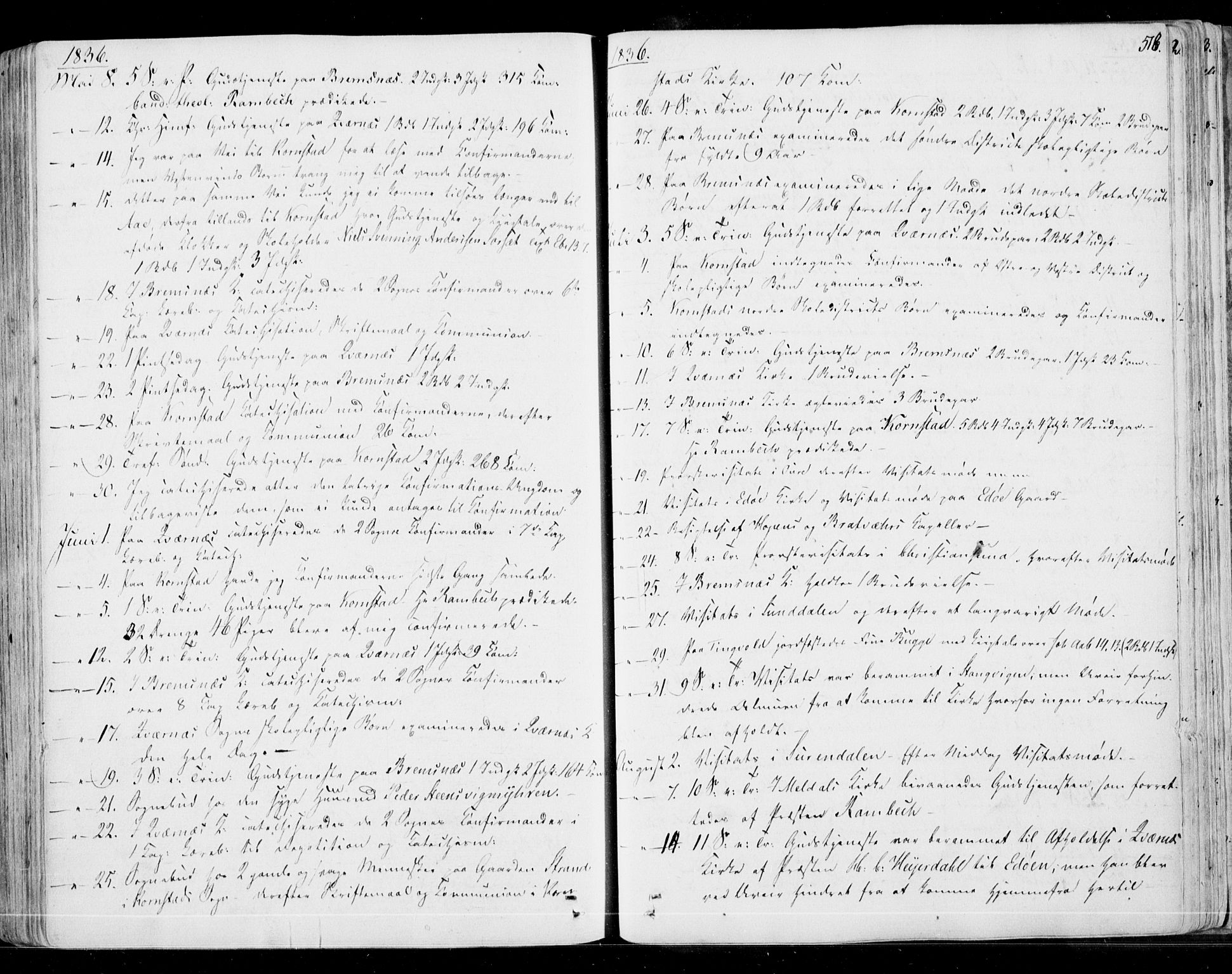 Ministerialprotokoller, klokkerbøker og fødselsregistre - Møre og Romsdal, AV/SAT-A-1454/568/L0803: Parish register (official) no. 568A10, 1830-1853, p. 518
