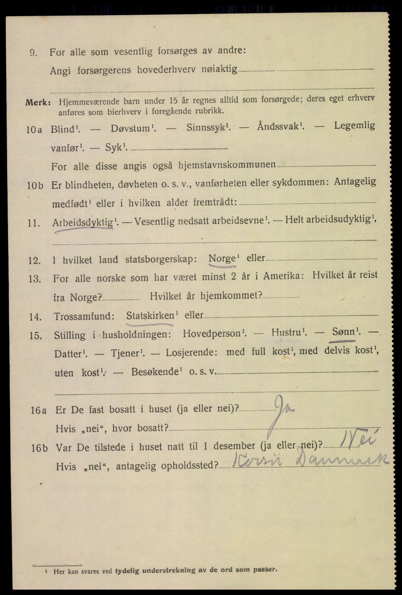 SAK, 1920 census for Mandal, 1920, p. 7252