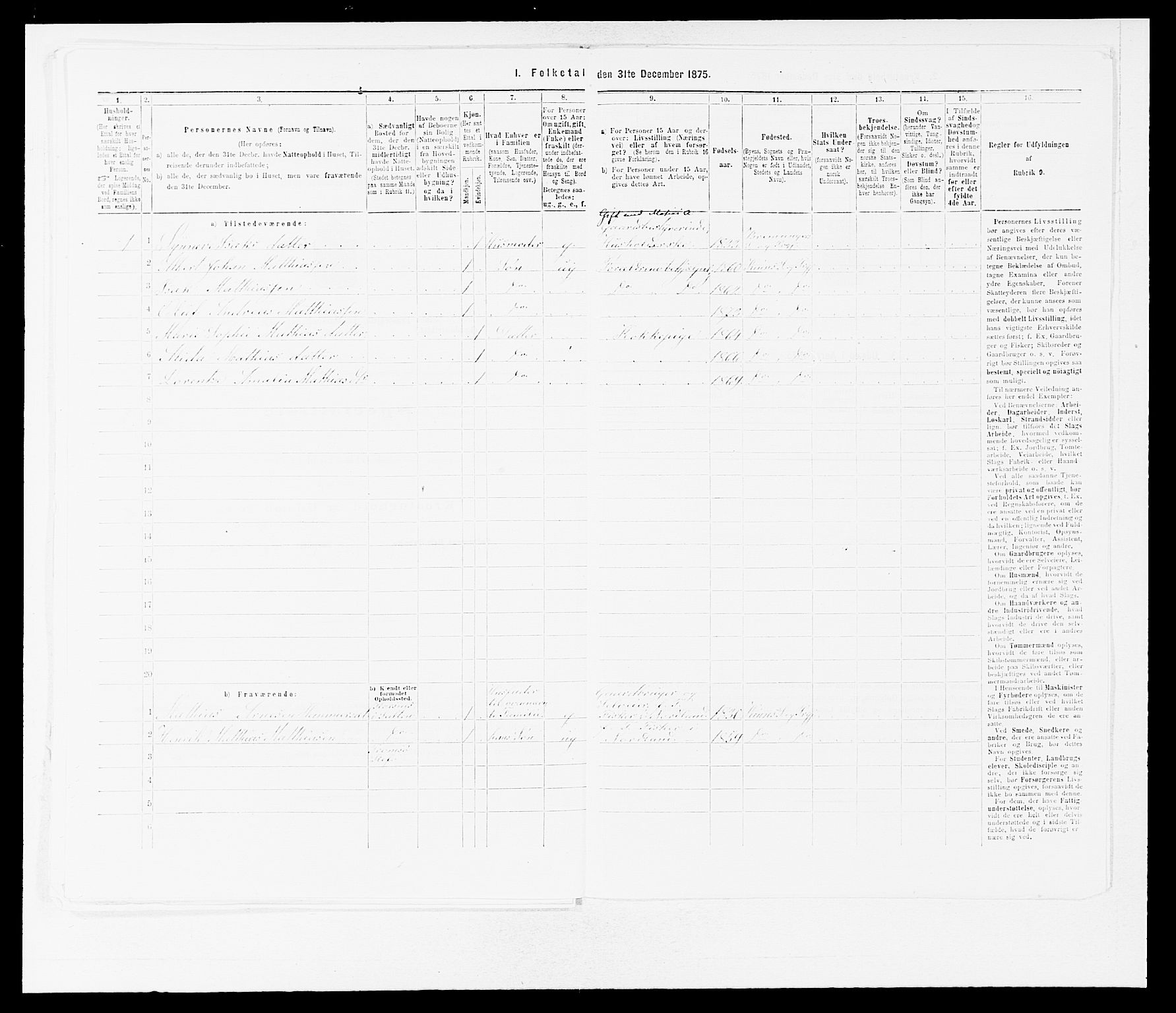 SAB, 1875 census for 1437L Kinn/Kinn og Svanøy, 1875, p. 1282