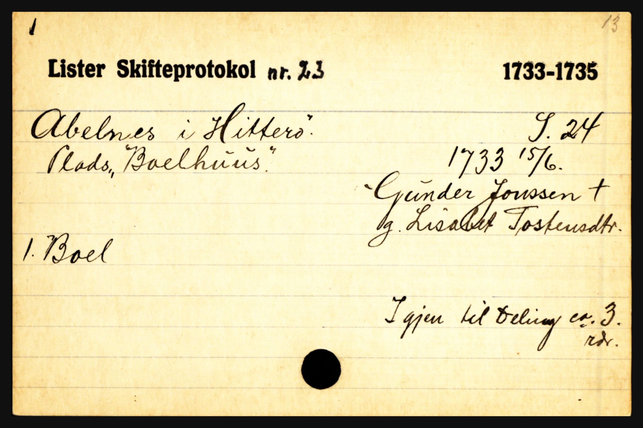 Lister sorenskriveri, AV/SAK-1221-0003/H, p. 13