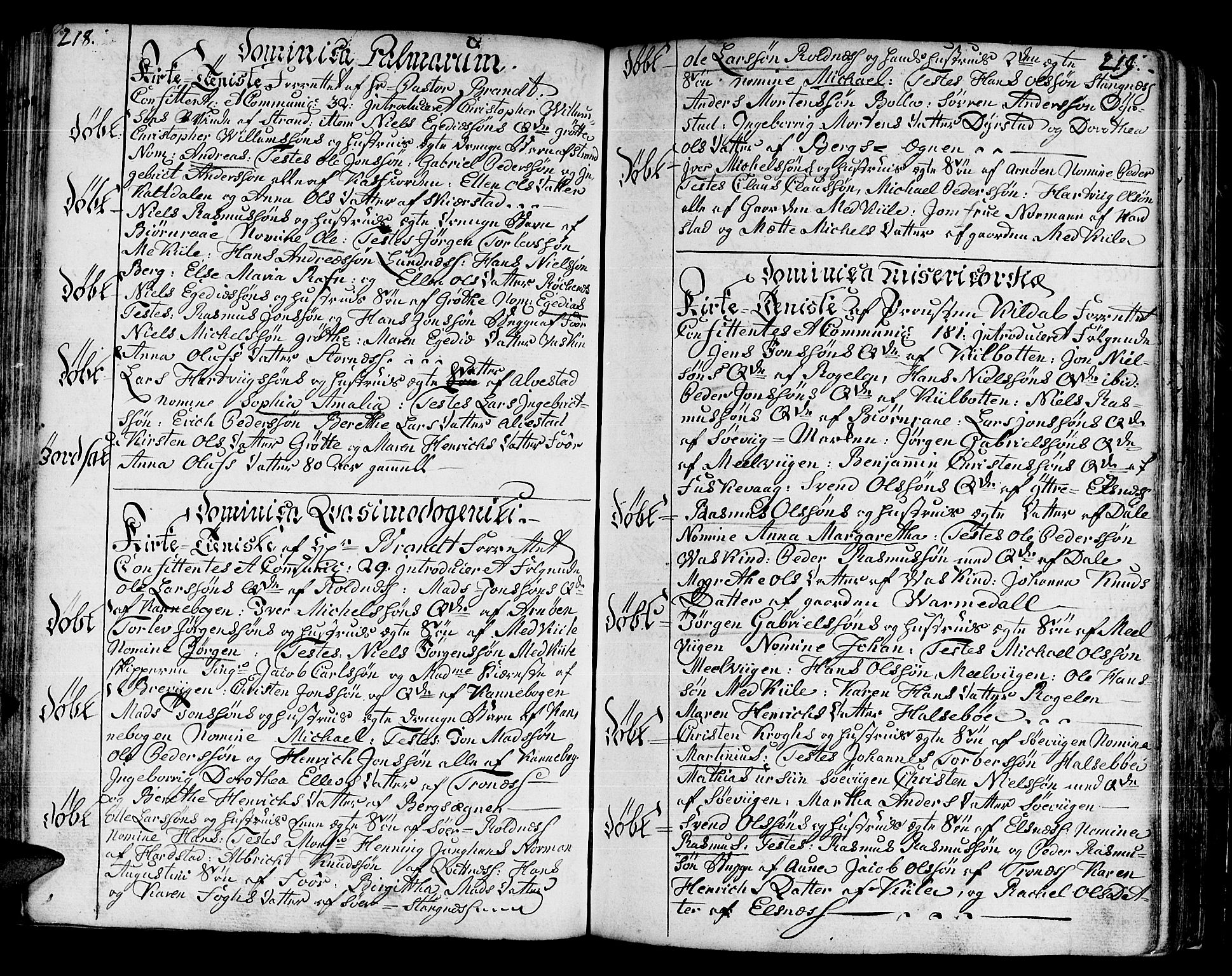 Trondenes sokneprestkontor, AV/SATØ-S-1319/H/Ha/L0003kirke: Parish register (official) no. 3, 1783-1803, p. 218-219