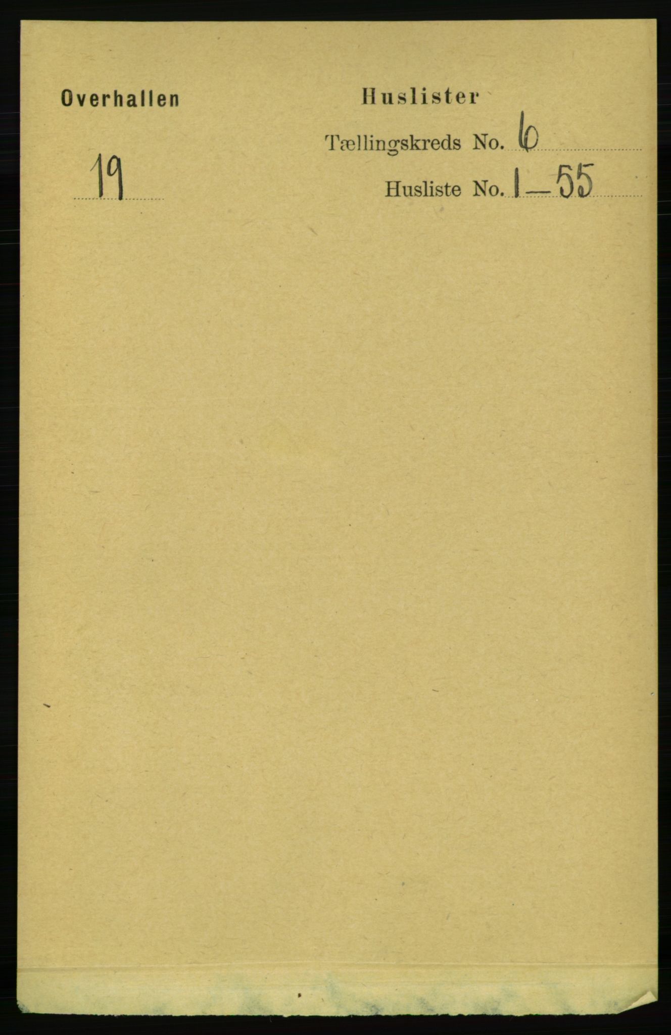 RA, 1891 census for 1744 Overhalla, 1891, p. 2107