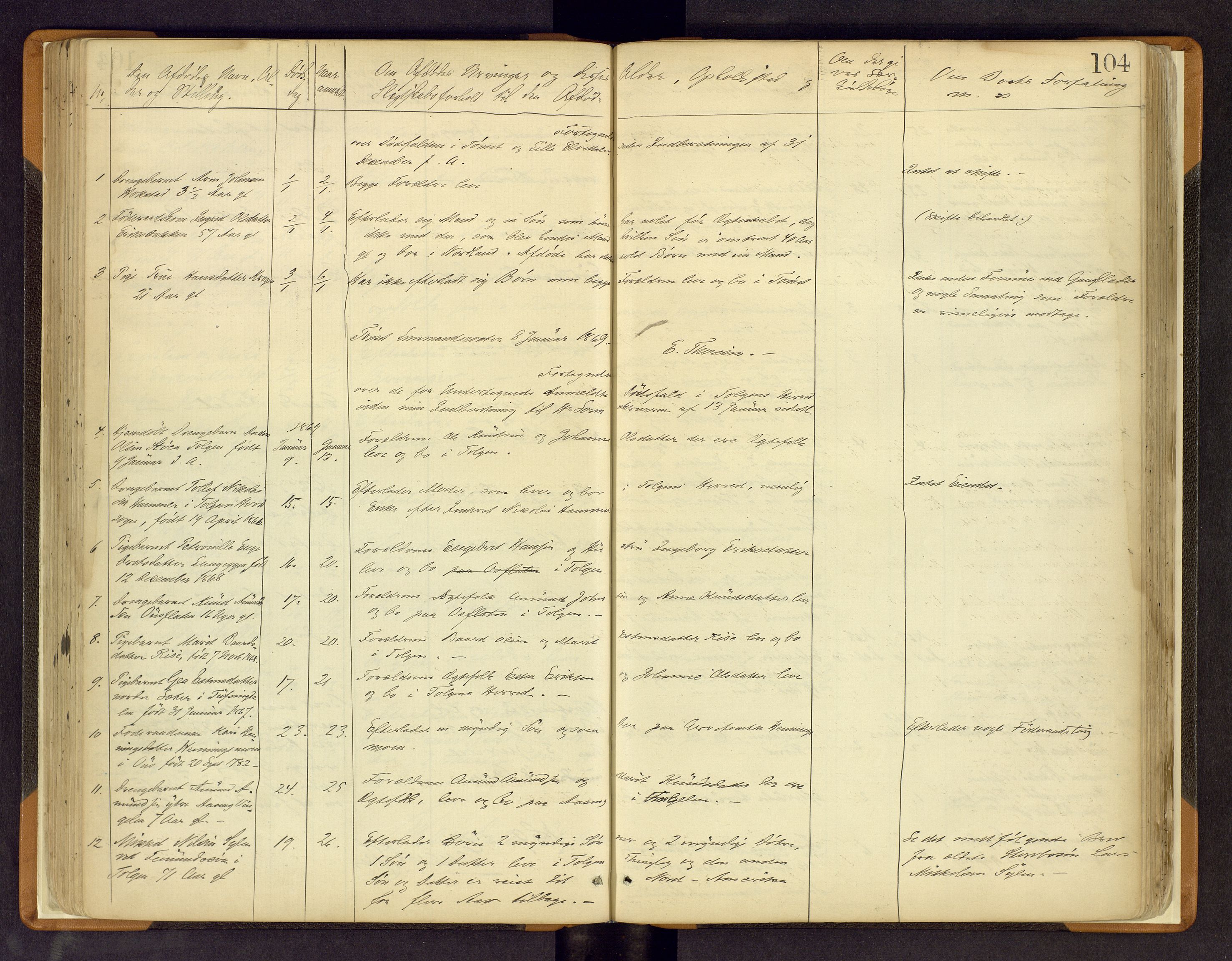 Nord-Østerdal tingrett, AV/SAH-TING-020/H/Hi/L0002/0002: Forskjellig vedrørende tinglysing / Korrigering av grunnboka hvor hjemmelshaver mangler, er død m.v., 1863-1875, p. 104