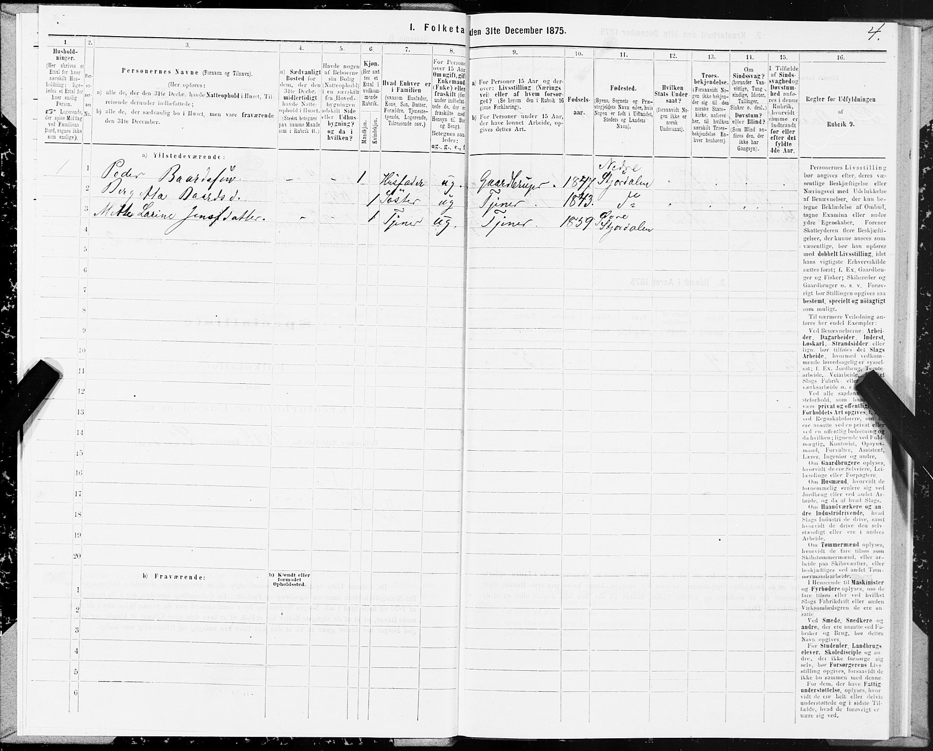 SAT, 1875 census for 1711P Øvre Stjørdal, 1875, p. 4004