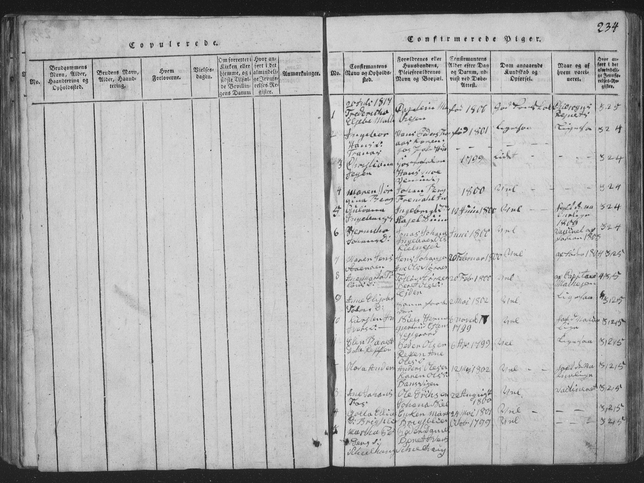 Ministerialprotokoller, klokkerbøker og fødselsregistre - Nord-Trøndelag, SAT/A-1458/773/L0613: Parish register (official) no. 773A04, 1815-1845, p. 234