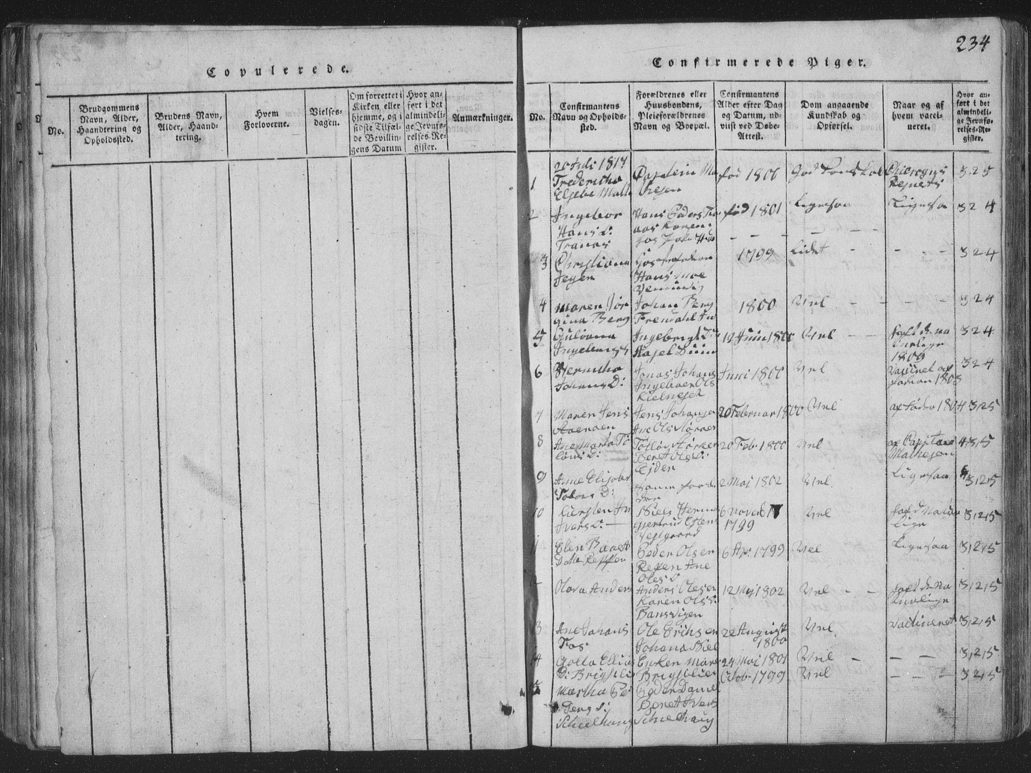 Ministerialprotokoller, klokkerbøker og fødselsregistre - Nord-Trøndelag, AV/SAT-A-1458/773/L0613: Parish register (official) no. 773A04, 1815-1845, p. 234