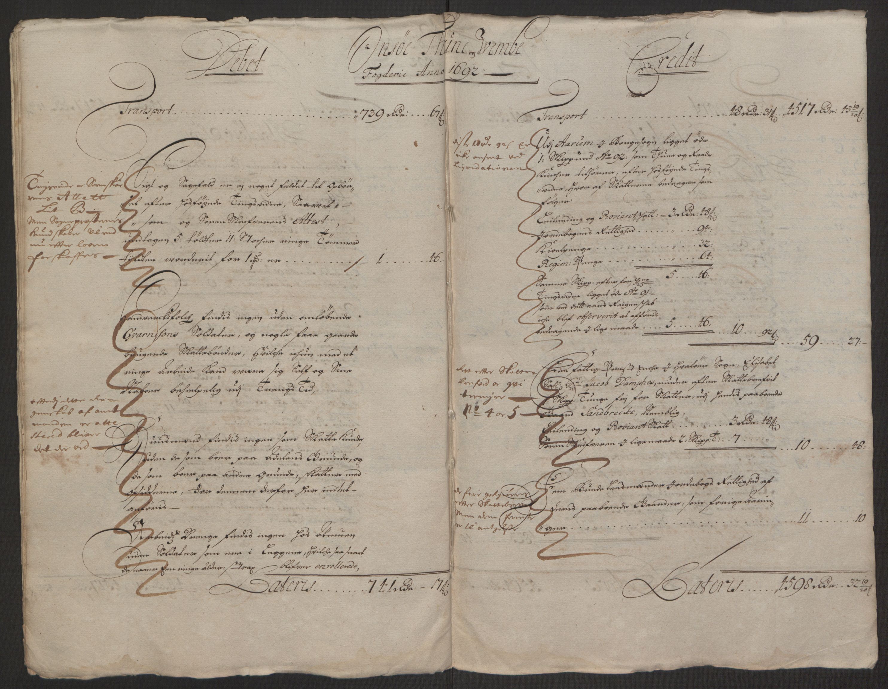 Rentekammeret inntil 1814, Reviderte regnskaper, Fogderegnskap, AV/RA-EA-4092/R03/L0120: Fogderegnskap Onsøy, Tune, Veme og Åbygge fogderi, 1692-1693, p. 12