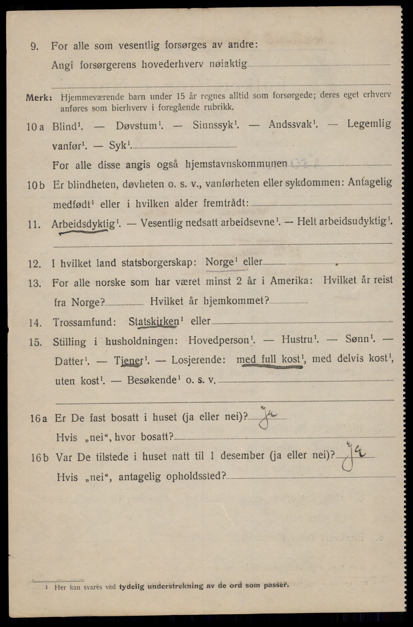 SAT, 1920 census for Trondheim, 1920, p. 63965