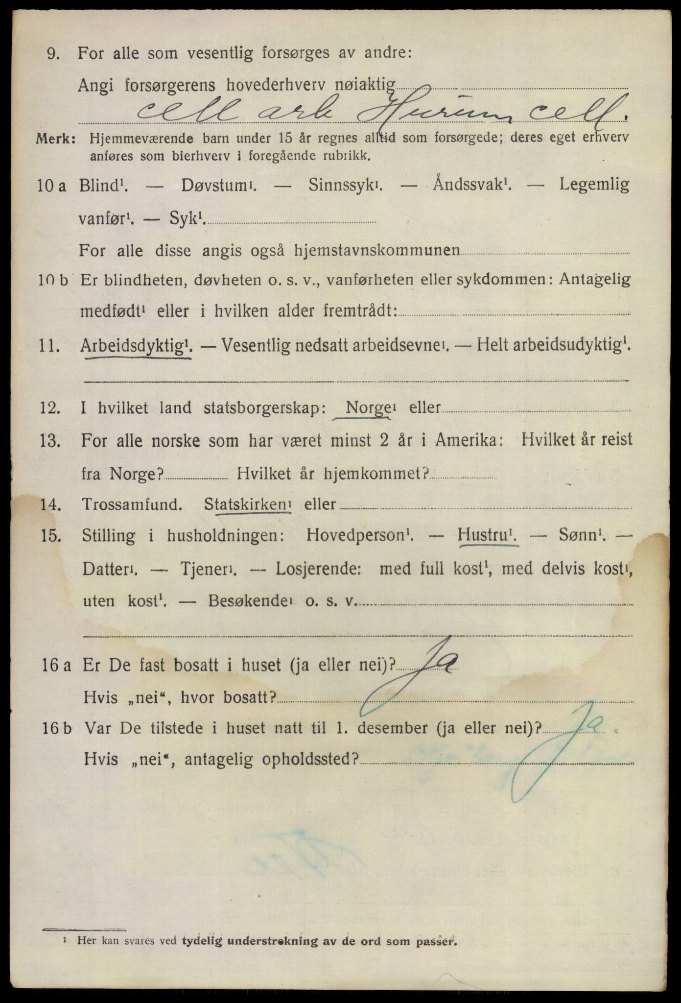 SAKO, 1920 census for Hurum, 1920, p. 10105