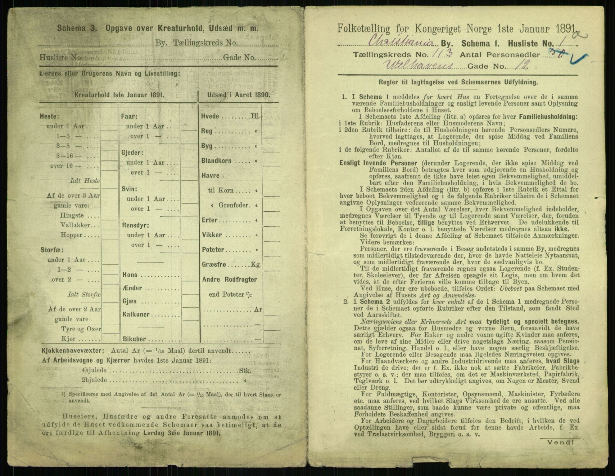 RA, 1891 census for 0301 Kristiania, 1891, p. 59783