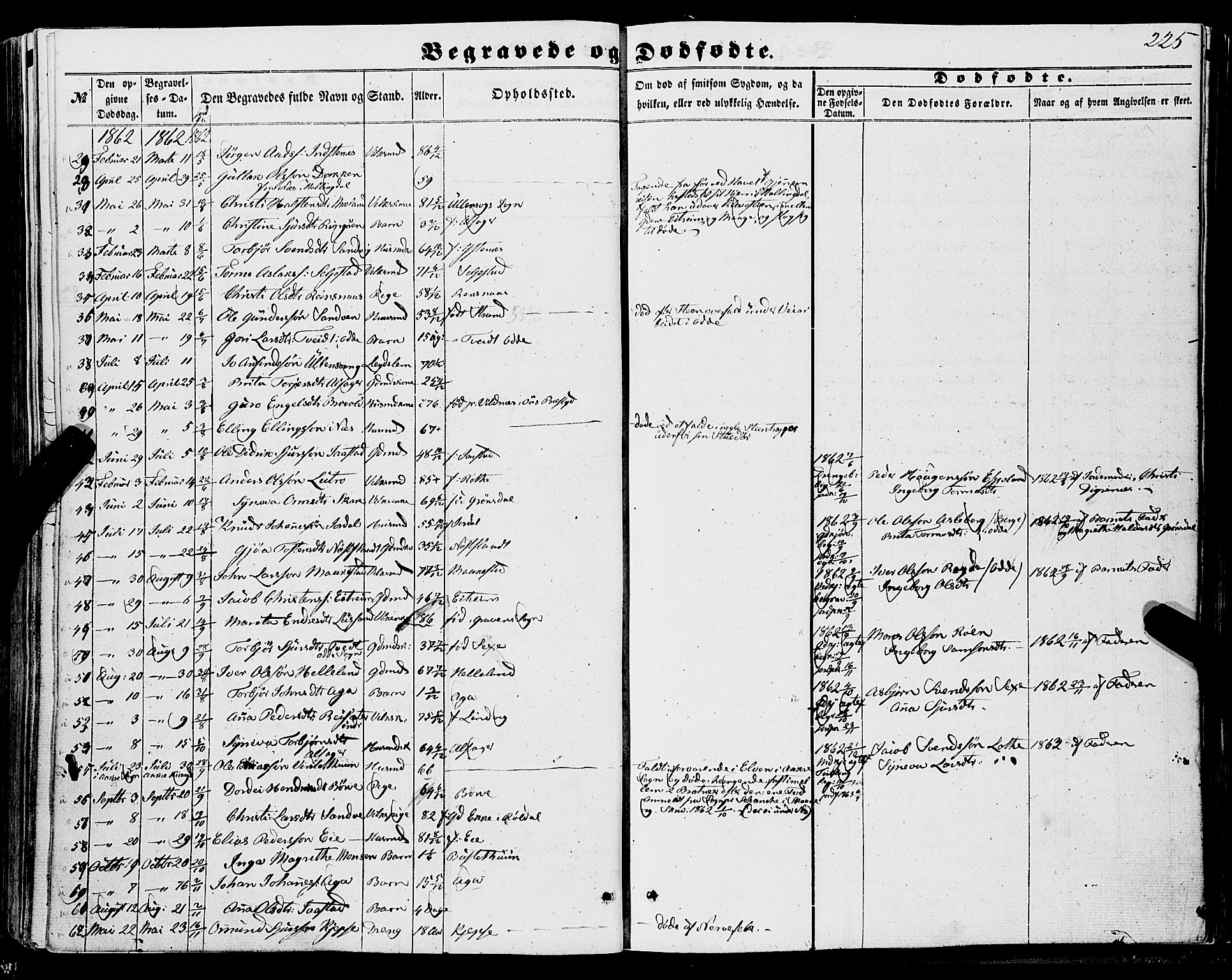 Ullensvang sokneprestembete, AV/SAB-A-78701/H/Haa: Parish register (official) no. A 11, 1854-1866, p. 225