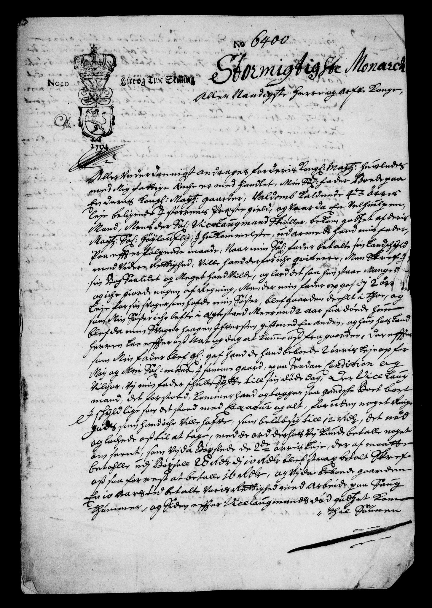 Rentekammeret inntil 1814, Realistisk ordnet avdeling, RA/EA-4070/On/L0013: [Jj 14]: Forskjellige dokumenter om krongodset i Norge, 1672-1722, p. 154