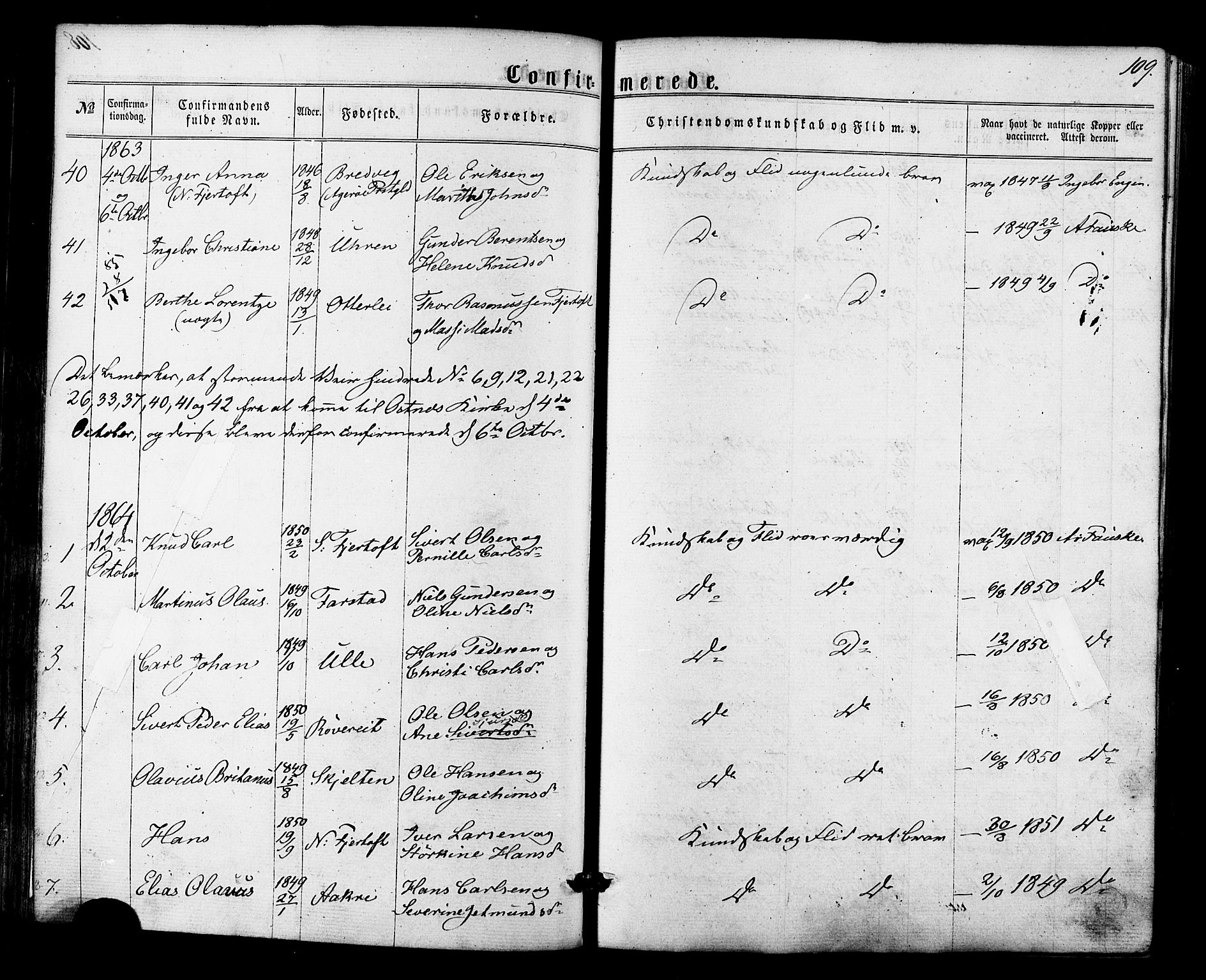 Ministerialprotokoller, klokkerbøker og fødselsregistre - Møre og Romsdal, SAT/A-1454/536/L0498: Parish register (official) no. 536A07, 1862-1875, p. 109