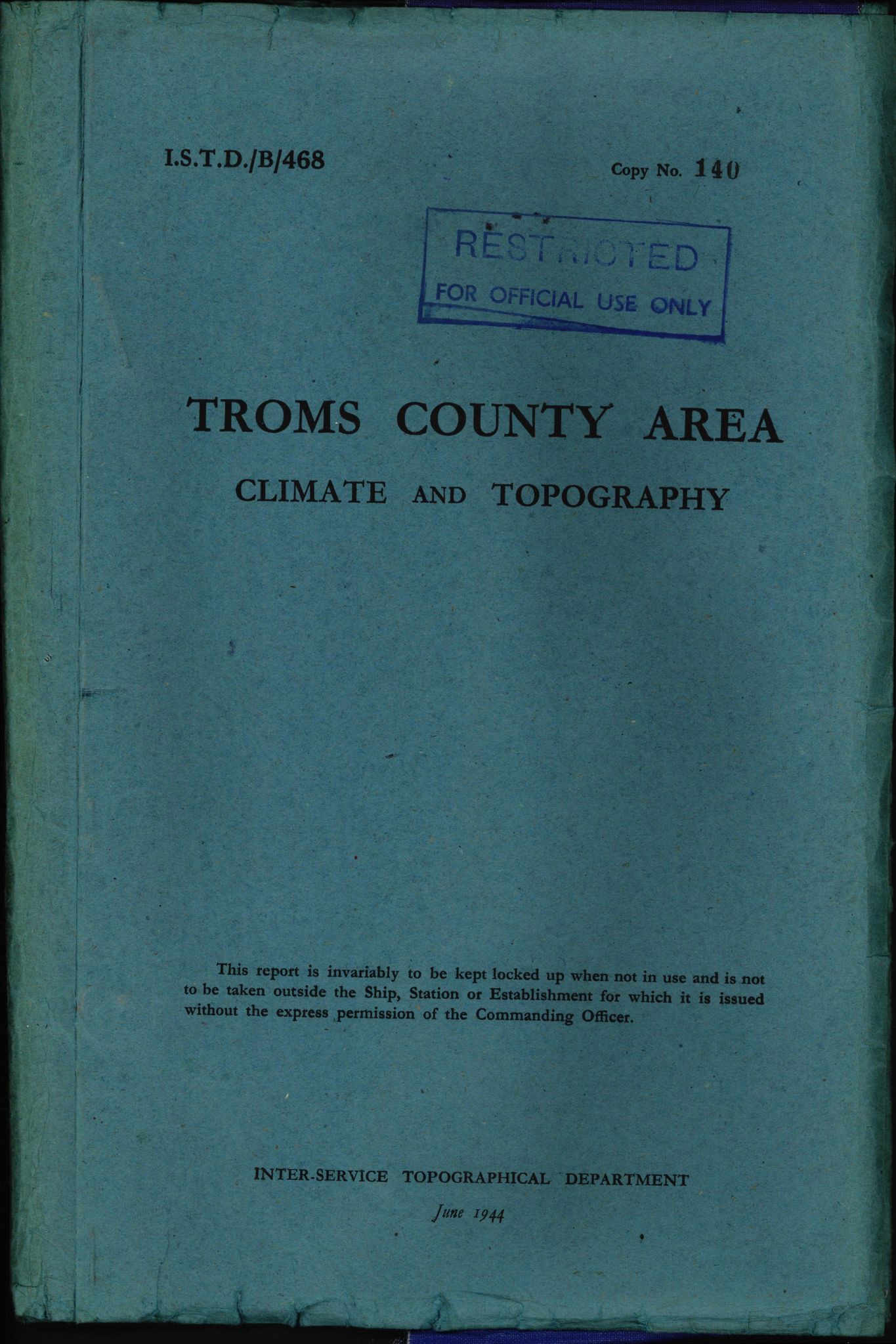 Forsvaret, Forsvarets overkommando II, AV/RA-RAFA-3915/D/Dd/L0021: Troms 1, 1943-1945, p. 77